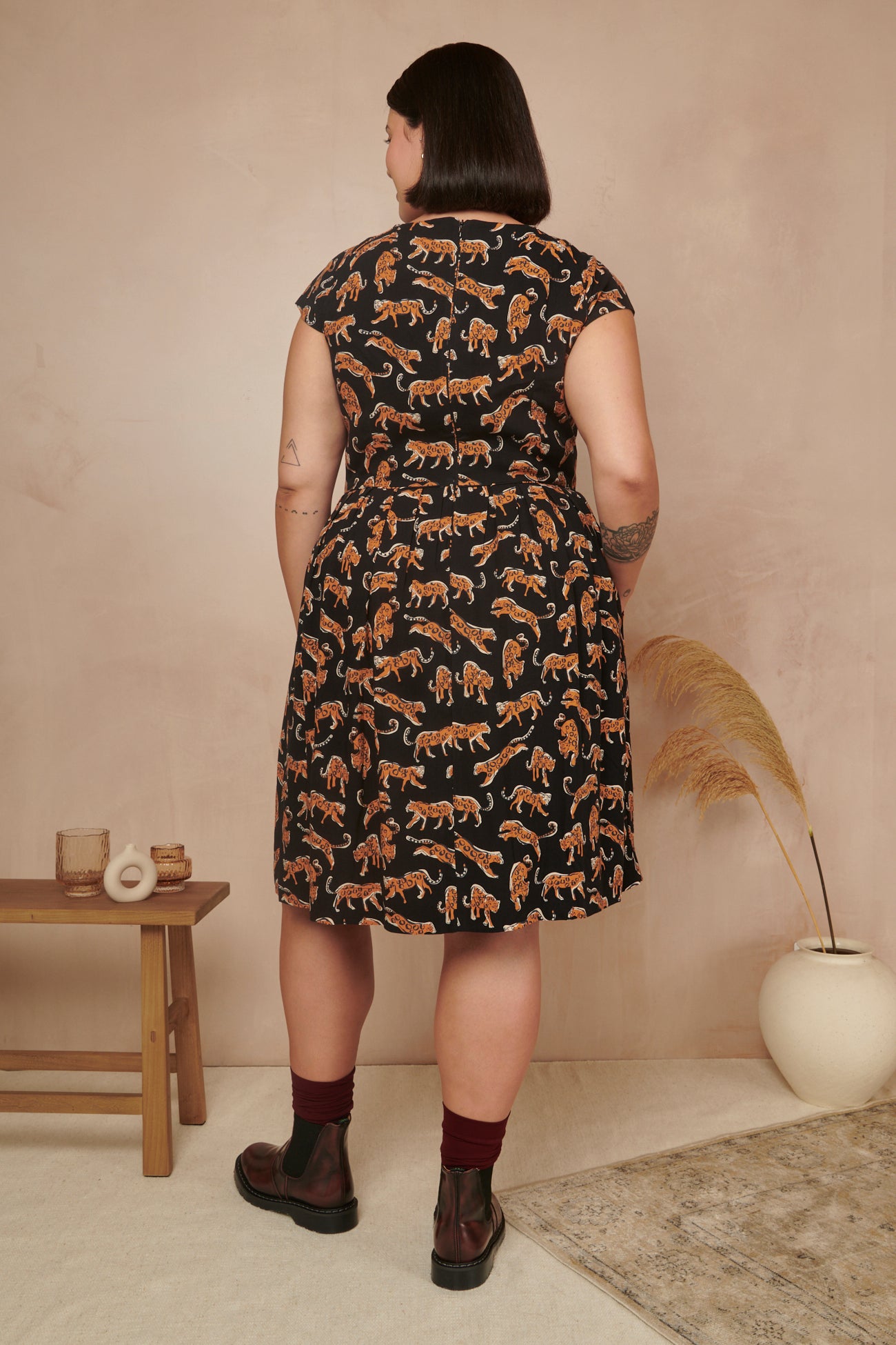 Image of Claudia Leaping Leopards Dress Autumn/Winter 2023 - Dress