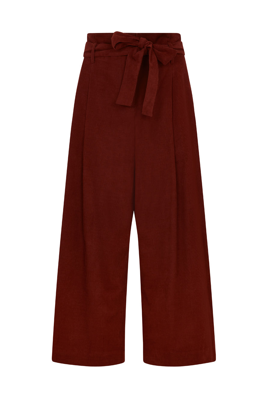Image of Gilda Needlecord Russet Red Trouser Autumn/Winter 2023 - Trouser