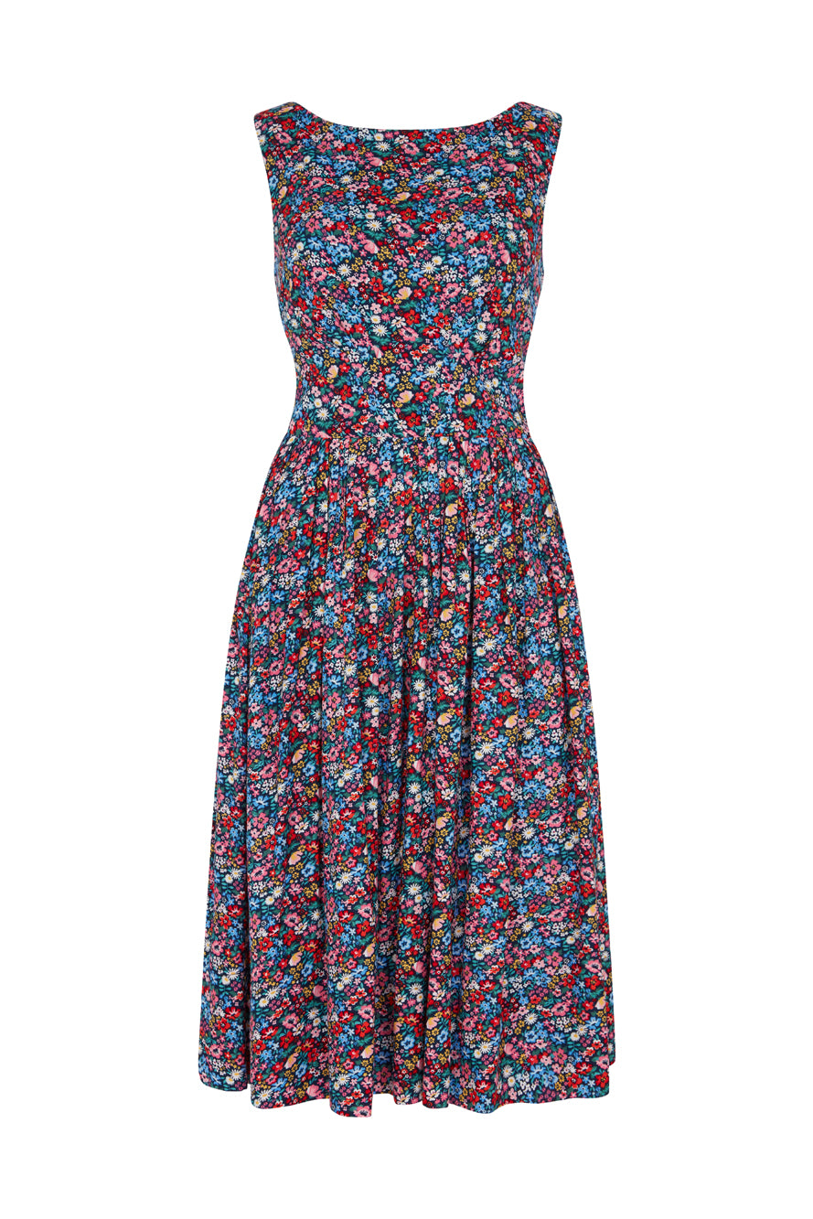 Image of Abigail Summer Garden Floral Dress Carryover - Dress