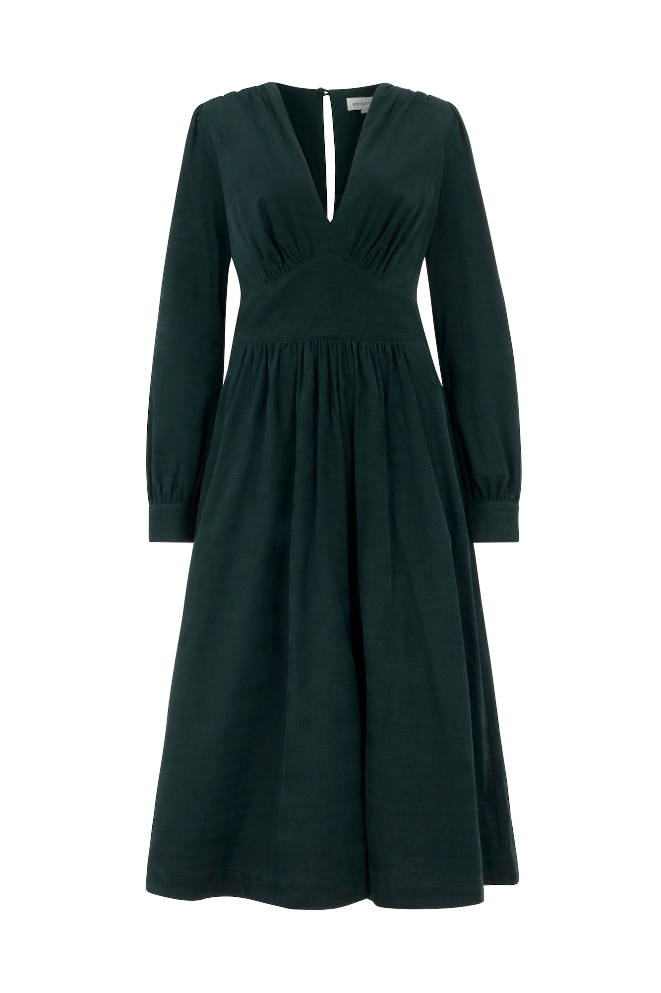 Image of Amara Needlecord Sycamore Green Dress Autumn/Winter 2024 - Dress