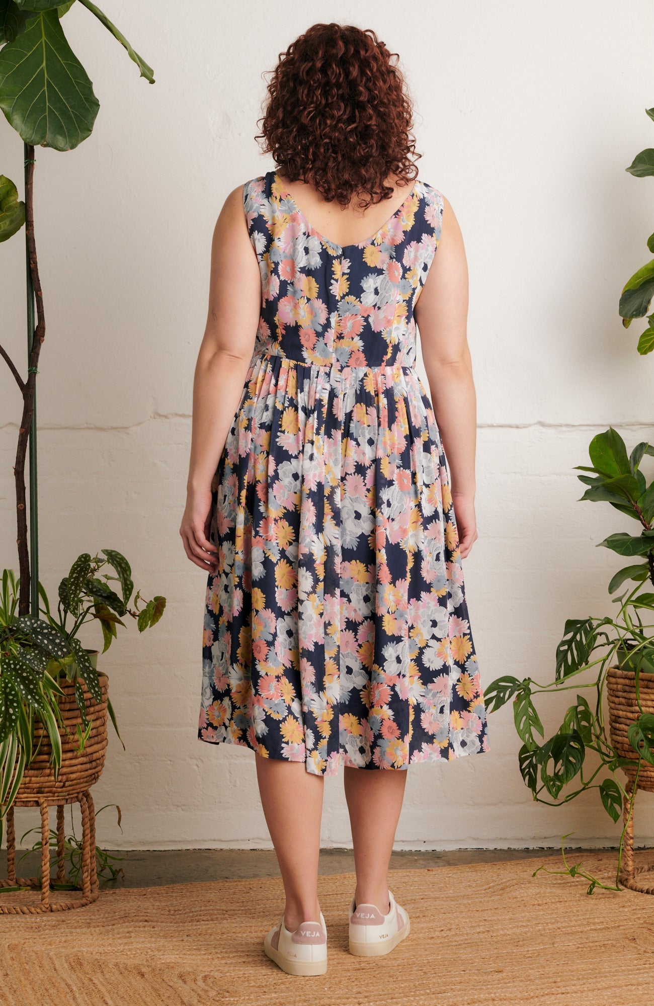 Image of ABIGAIL SUMMER MARIGOLDS DRESS LONG - NON RETURNABLE SAMPLE ARCHIVE SS - Dress