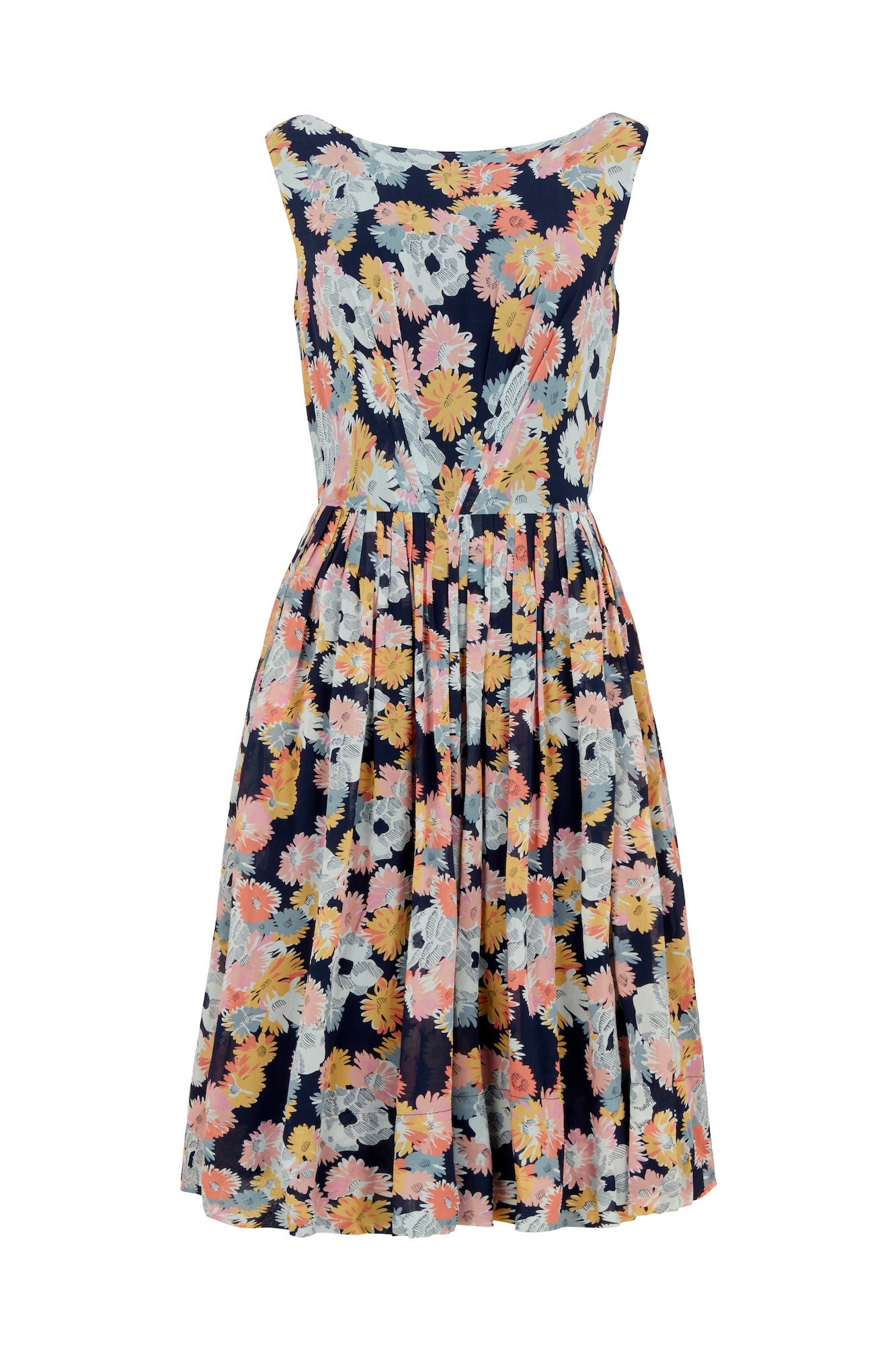 Image of ABIGAIL SUMMER MARIGOLDS DRESS LONG - NON RETURNABLE SAMPLE ARCHIVE SS - Dress