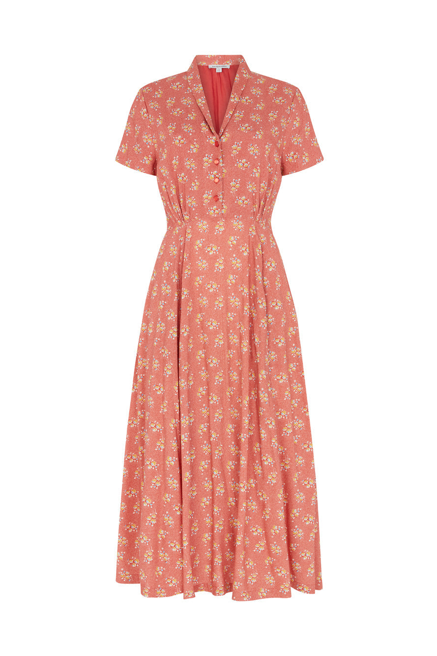 Image of ADELE PAPRIKA DISTY FLORAL DRESS - NON RETURNABLE SAMPLE SAMPLE SALE - Dress