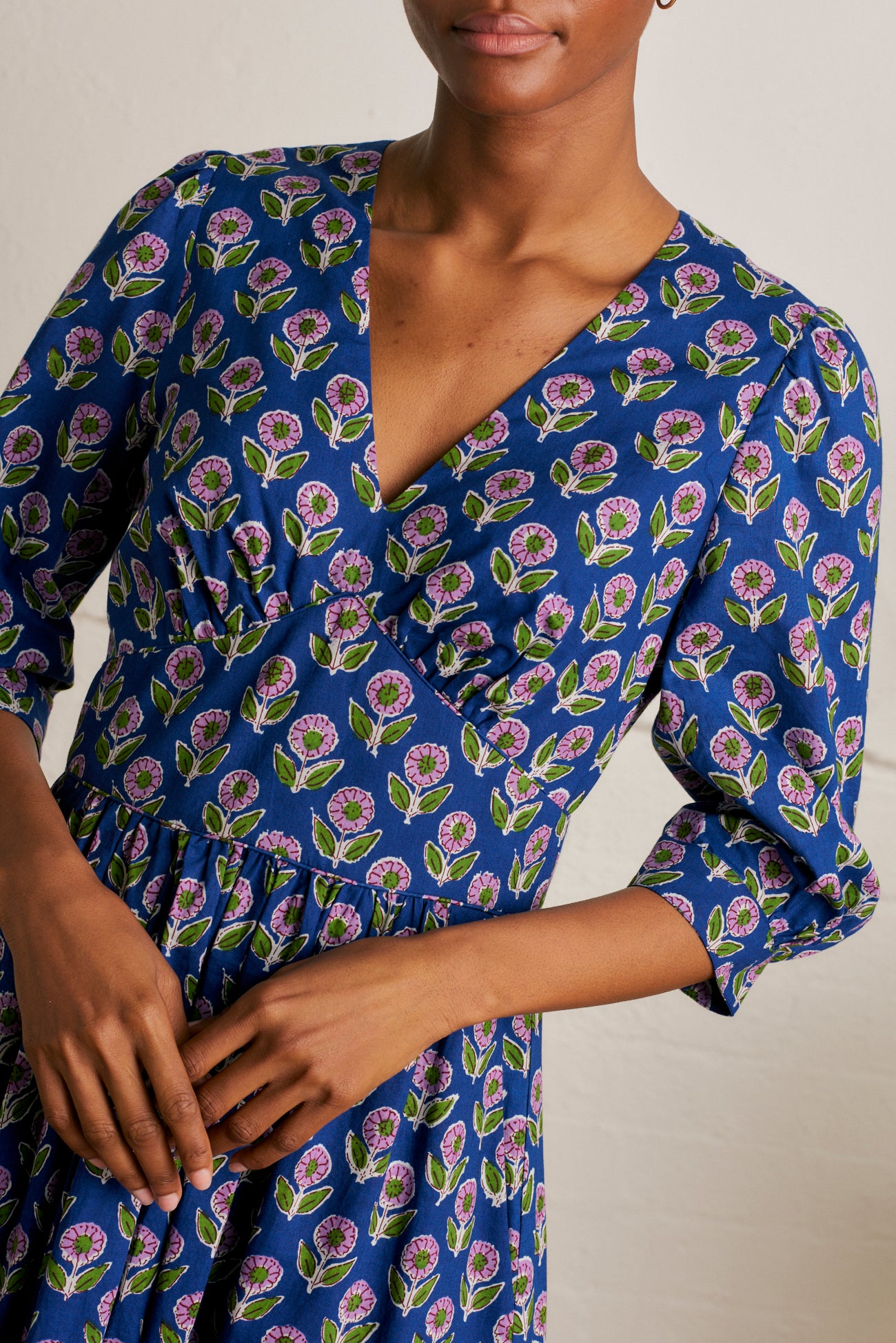 Image of Amelia Aster Block Print Dress Spring/Summer 2024 - Dress