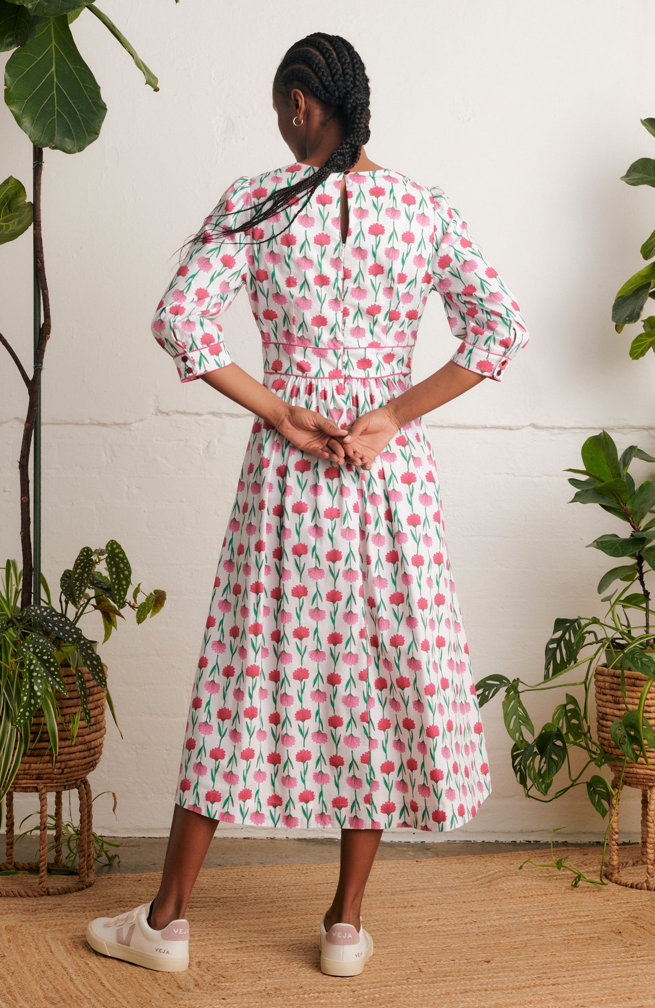 Image of Amelia Pink Carnations Dress Spring/Summer 2024 - Dress