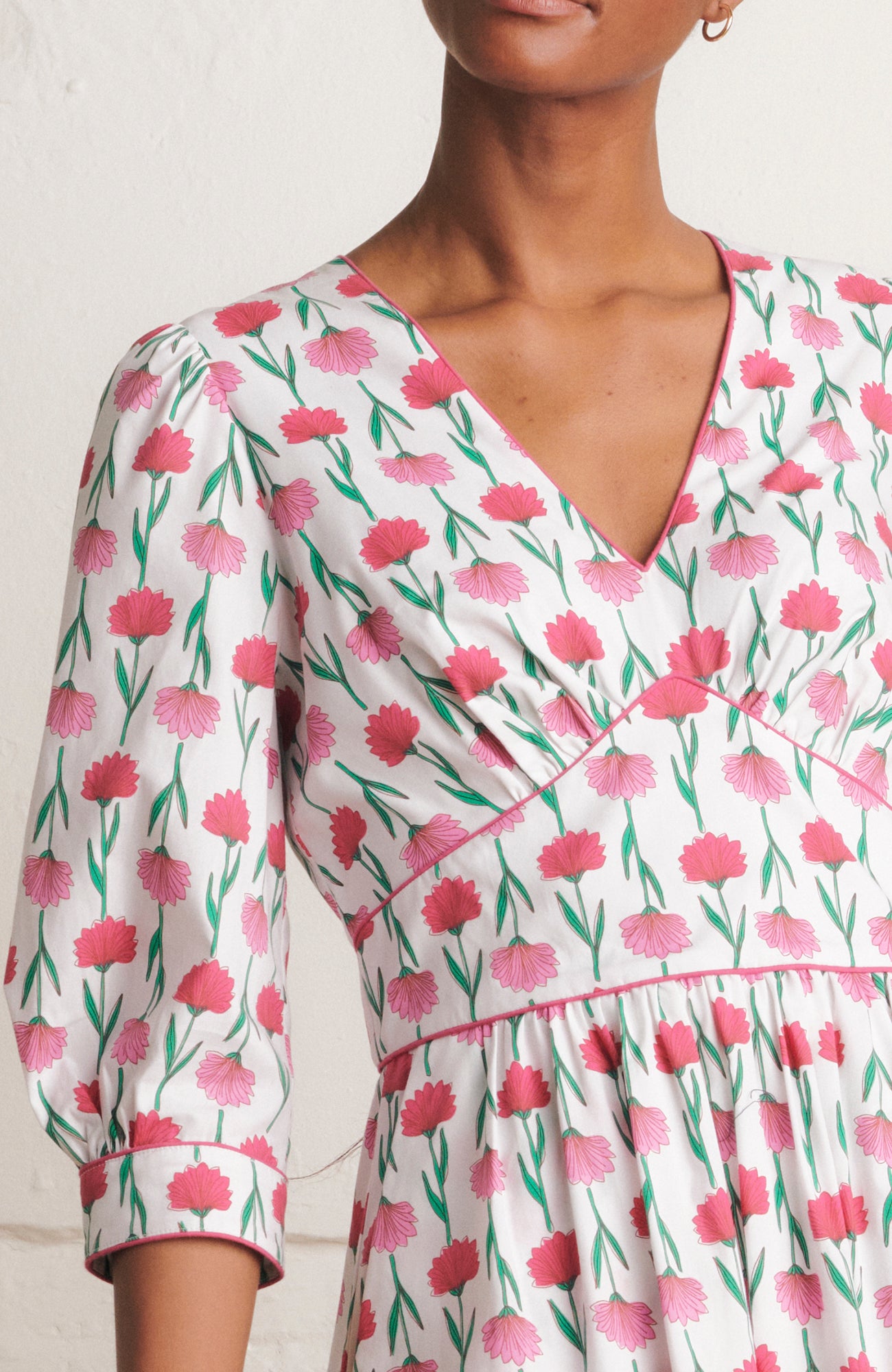 Image of Amelia Pink Carnations Dress Spring/Summer 2024 - Dress