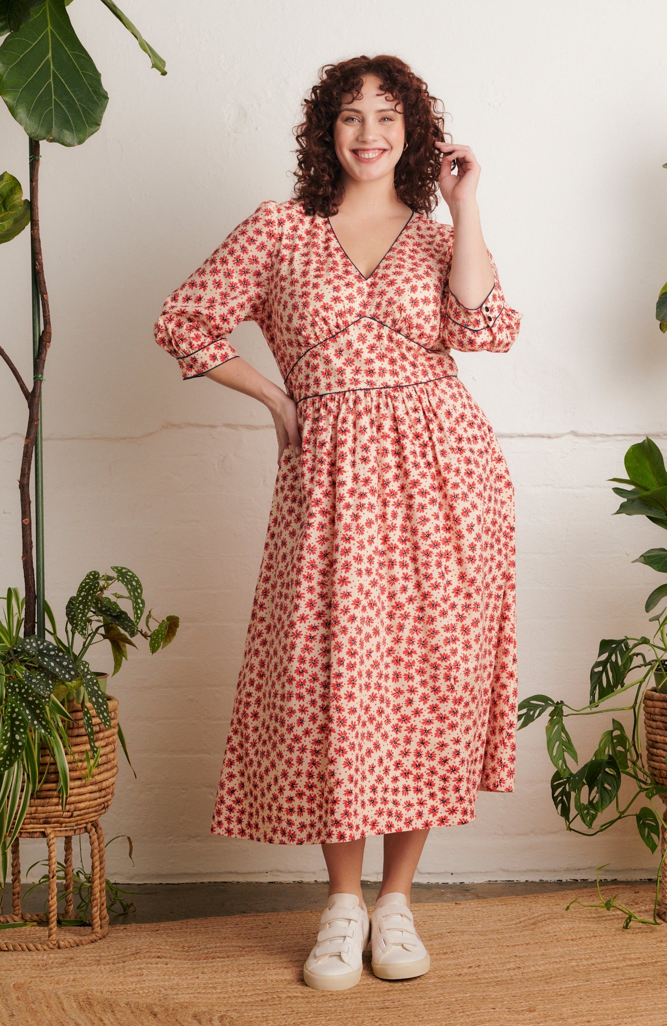 Image of AMELIA WILD POPPY DRESS - NON RETURNABLE SAMPLE ARCHIVE SS - Dress