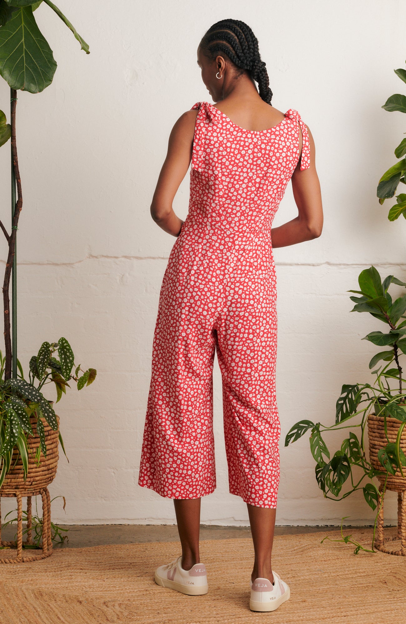 Image of Anna Red Ditsy Daisy Jumpsuit Spring/Summer 2024 - Jumpsuit