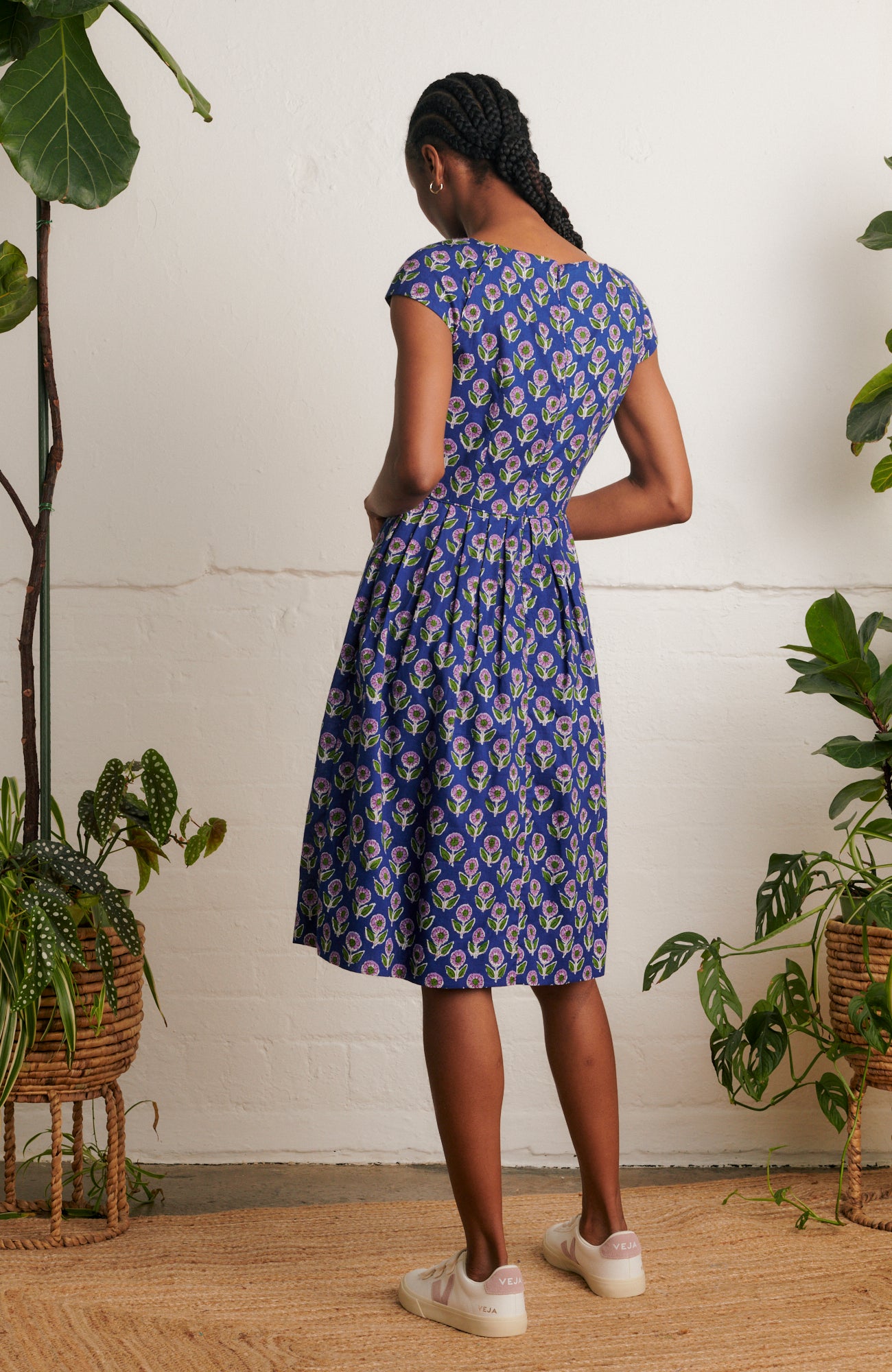 Image of Claudia Aster Block Print Dress Spring/Summer 2024 - Dress