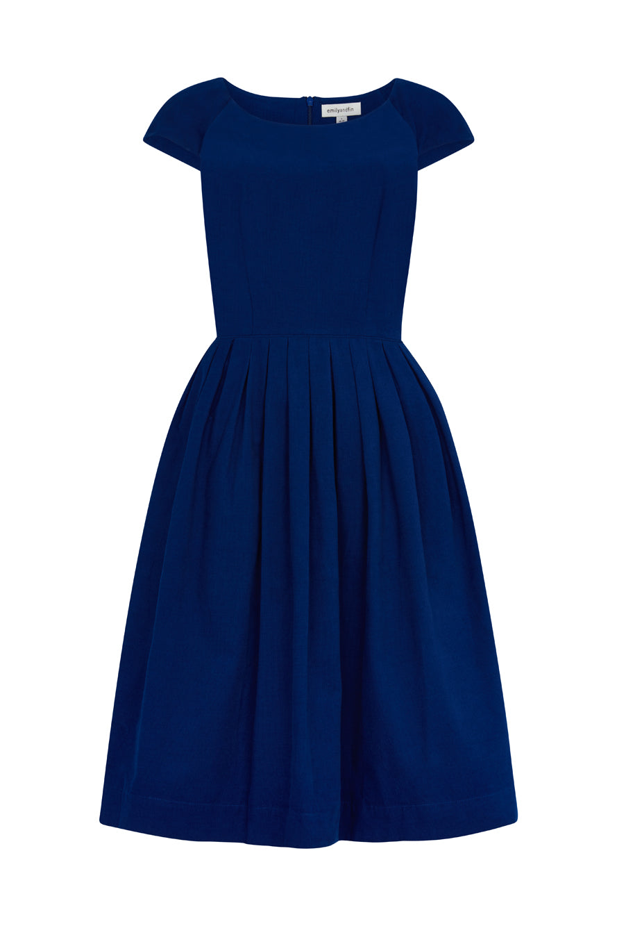 Image of Claudia Needlecord Cobalt Blue Dress Autumn/Winter 2023 - Dress