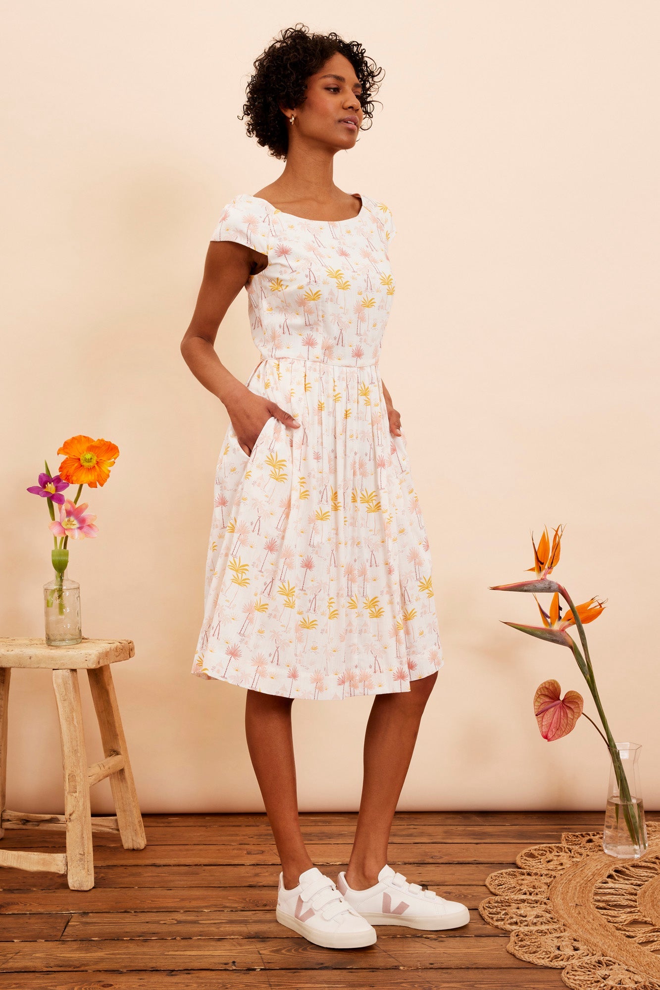 Image of CLAUDIA SUNRISE BEACH DRESS - NON RETURNABLE SAMPLE SAMPLE SALE - Dress