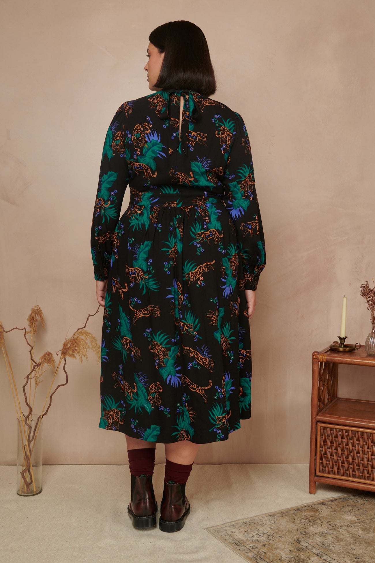 Image of Daphne Midnight Leopard Dress Autumn/Winter 2023 - Dress