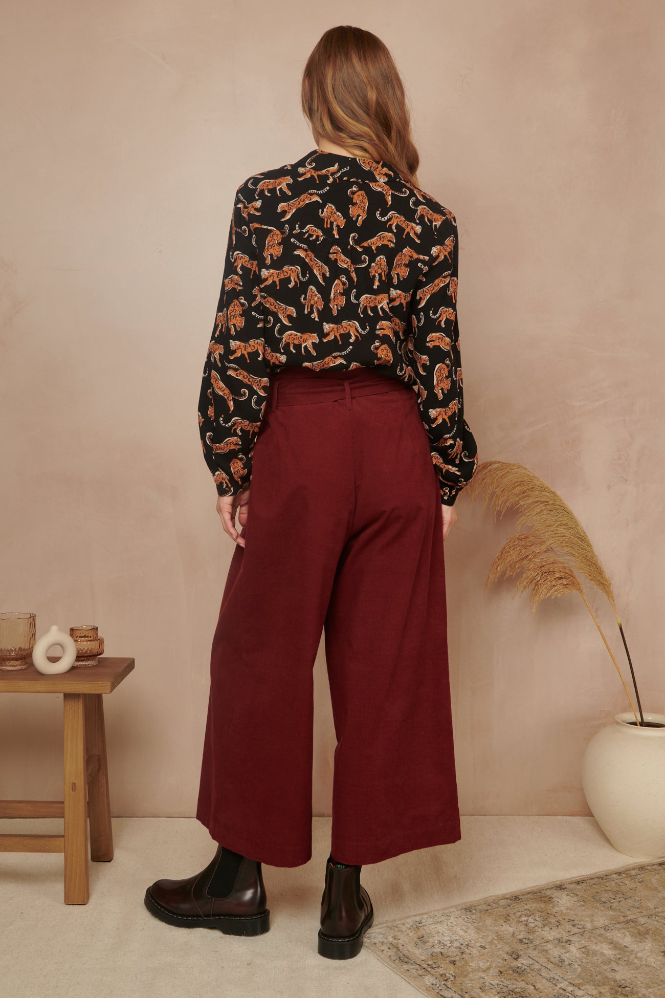 Image of Edie Leaping Leopards Blouse Autumn/Winter 2023 - Top