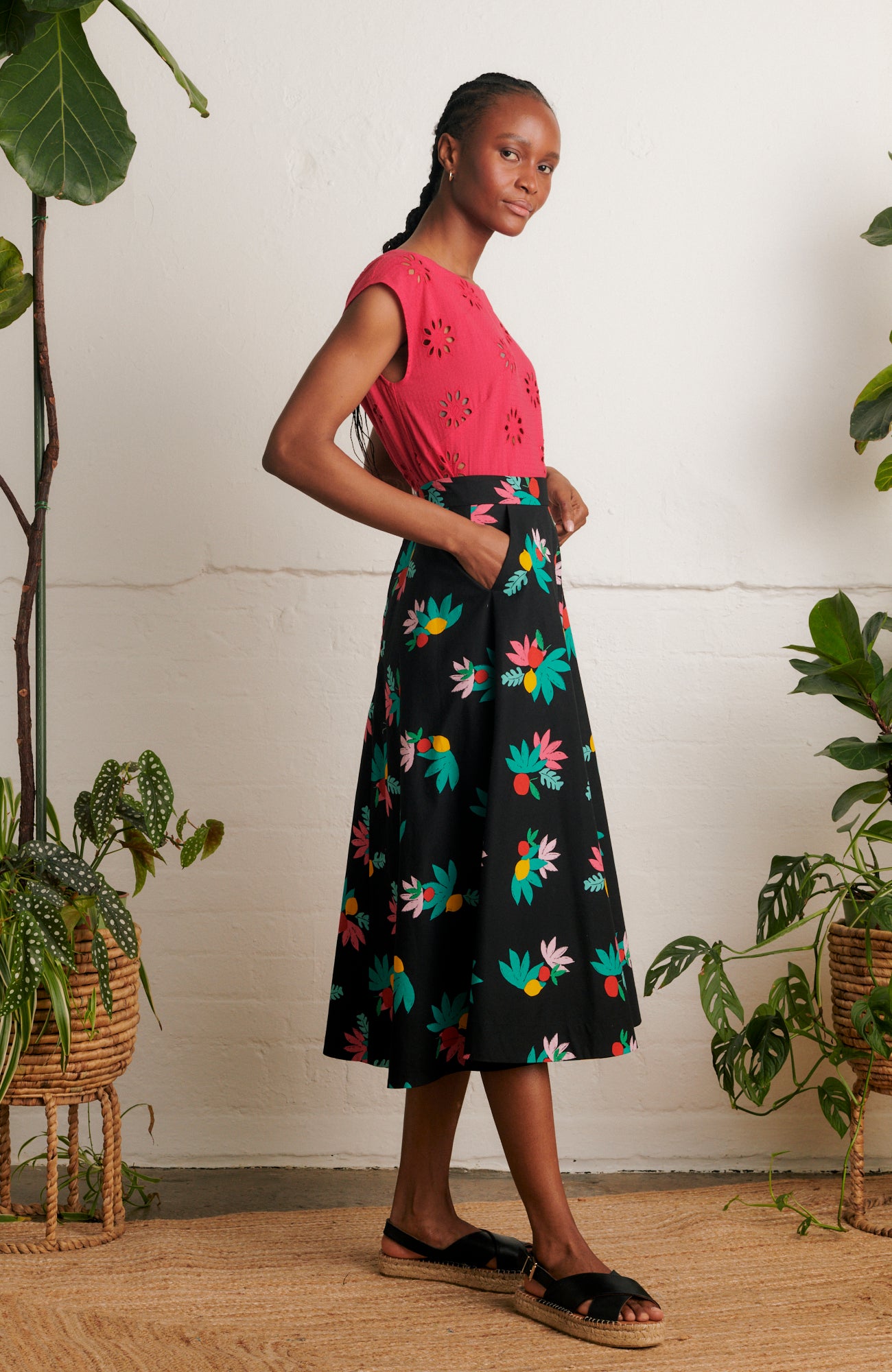 Image of Sandra Black Summer Fruits Skirt Spring/Summer 2024 - Skirt