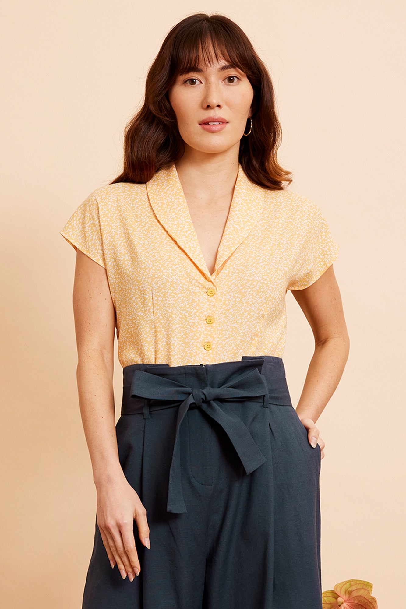 Image of EVIE DARJEELING DITSY BLOUSE - NON RETURNABLE SAMPLE SAMPLE SALE - Top