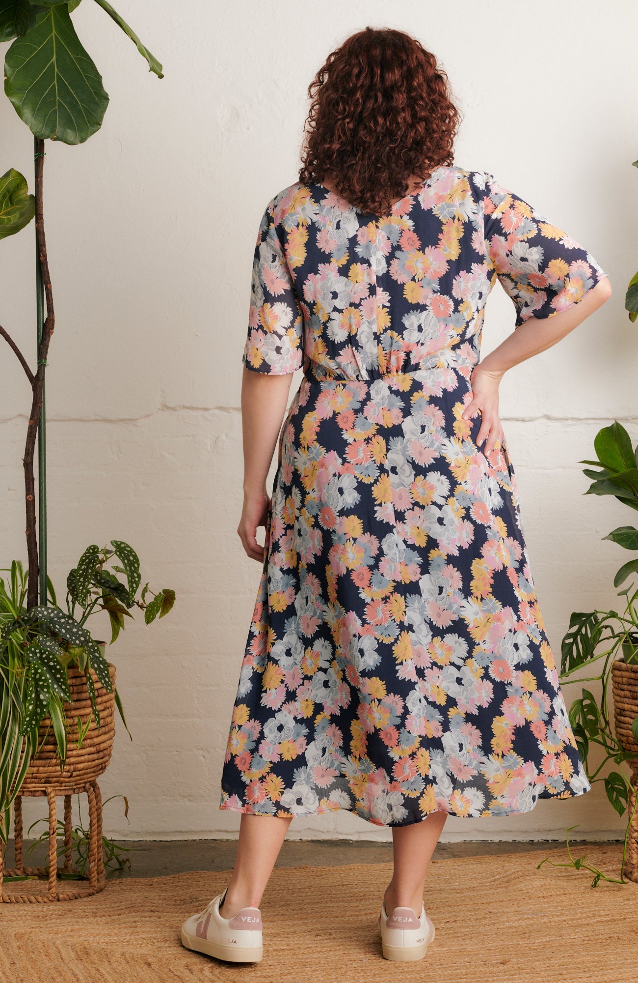 Image of FLEUR SUMMER MARIGOLDS DRESS - NON RETURNABLE SAMPLE SAMPLE SALE -