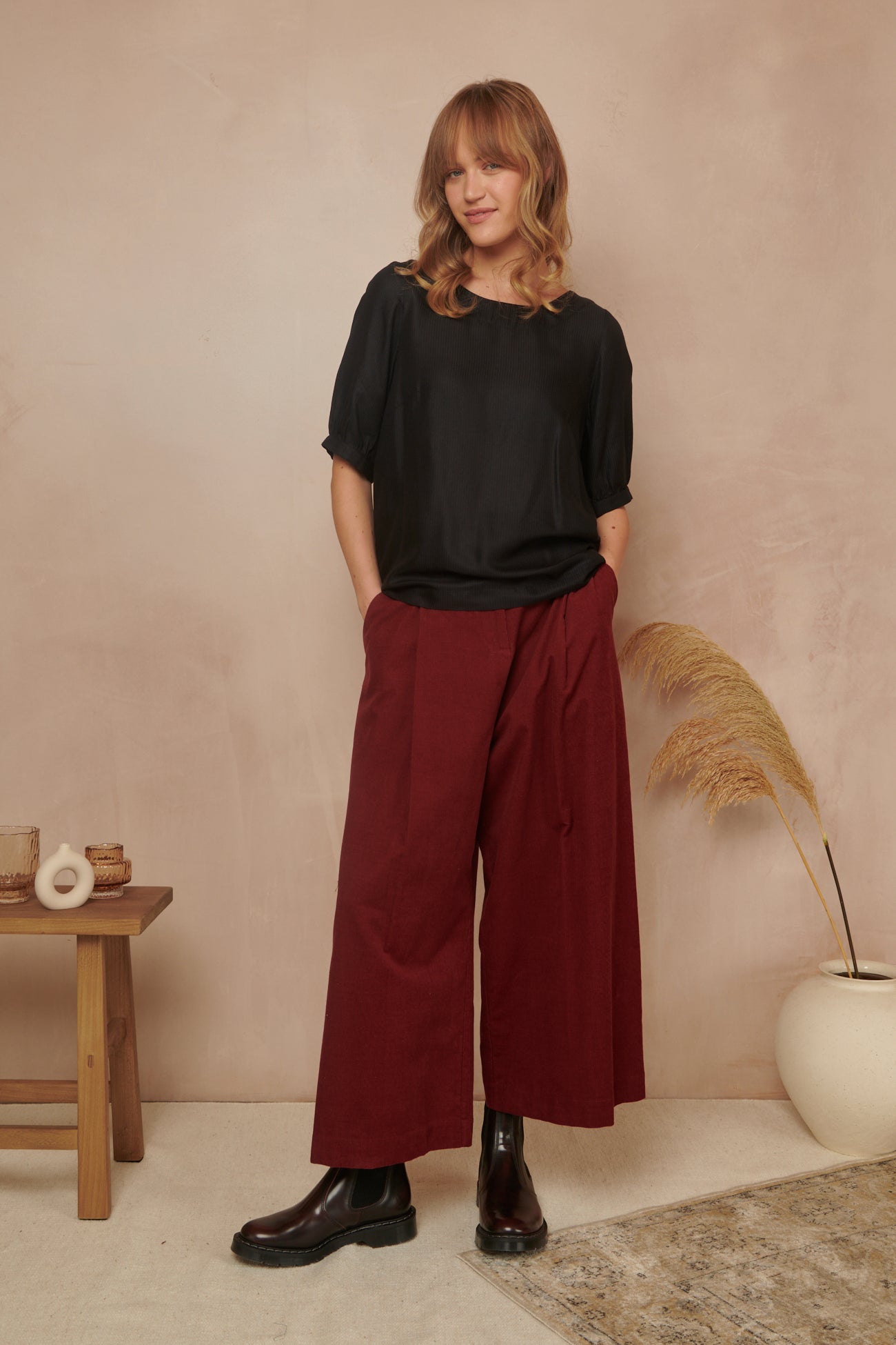 Image of Georgia Black Stripe Top Autumn/Winter 2023 - Top