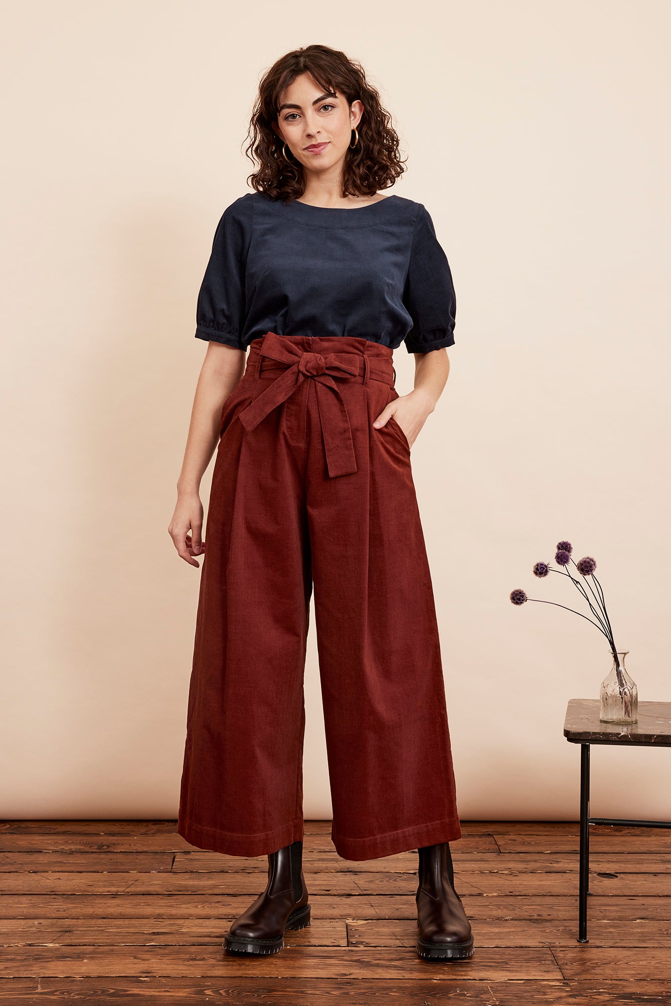 Image of Gilda Needlecord Conker Trouser Autumn/Winter 2024 - Trouser