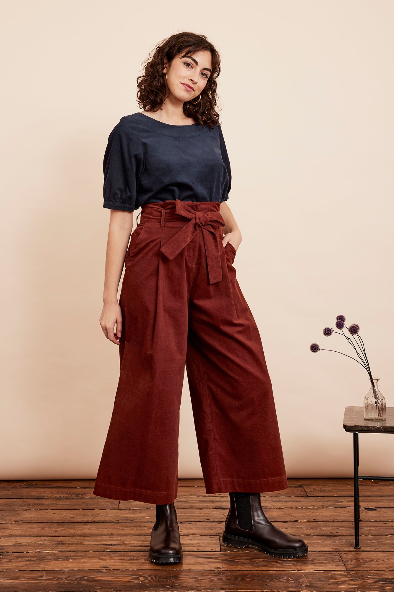 Image of Gilda Needlecord Conker Trouser Autumn/Winter 2024 - Trouser