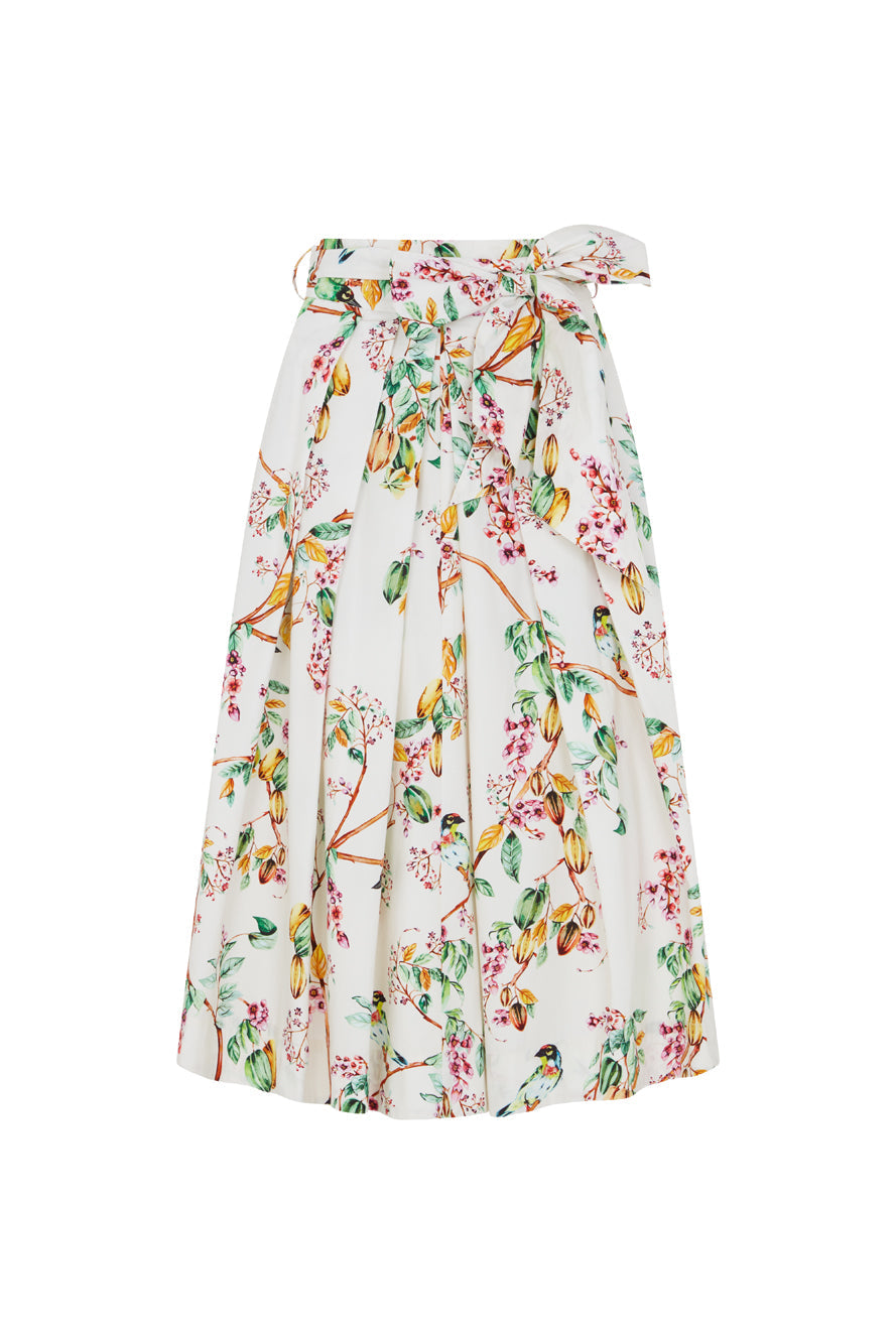 Image of JEMIMA GARDENIA BIRD SKIRT - NON RETURNABLE SAMPLE ARCHIVE SS - Skirt