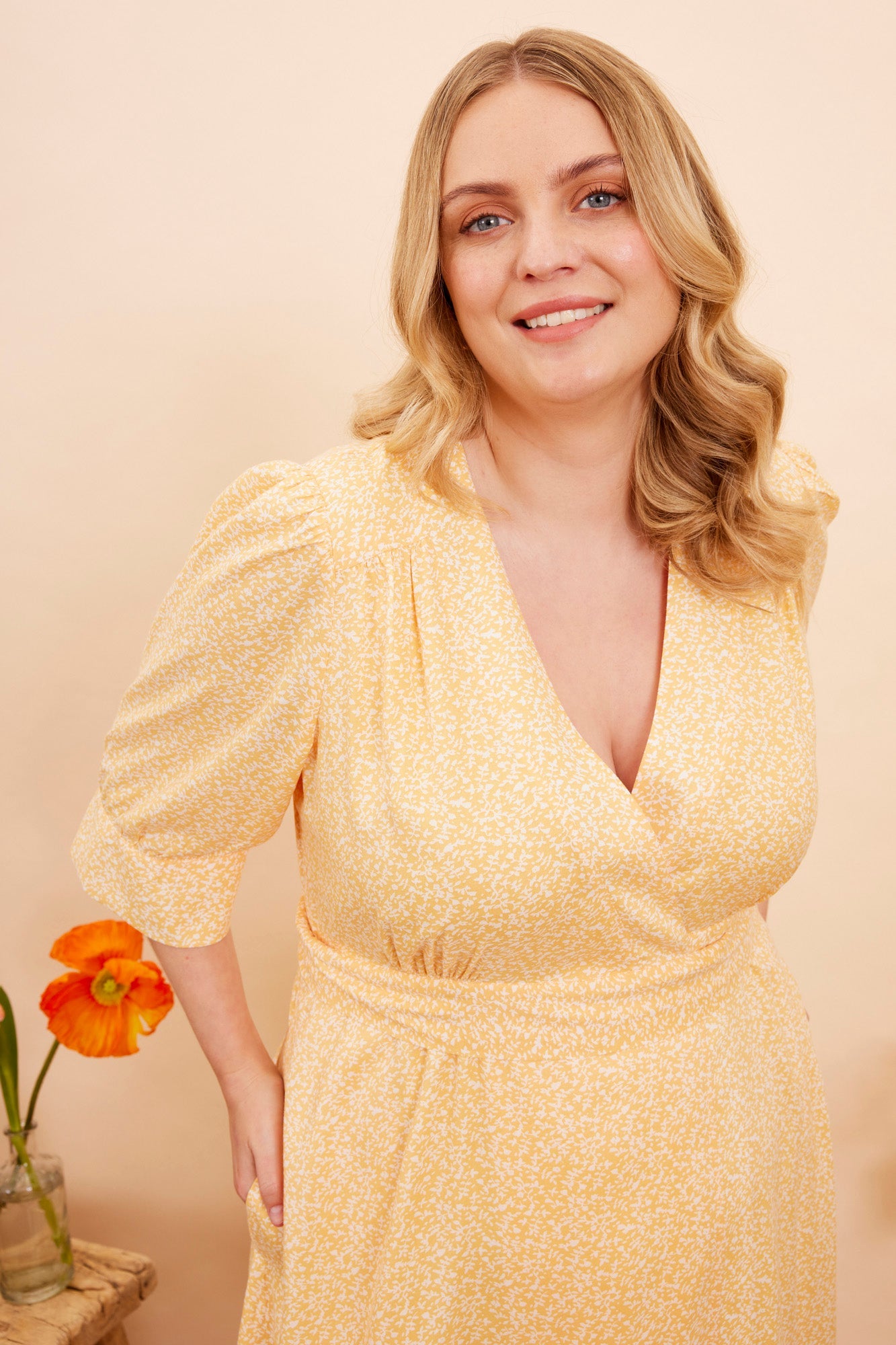 Image of MARIANNA DARJEELING DITSY DRESS - NON RETURNABLE SAMPLE ARCHIVE SS - Dress
