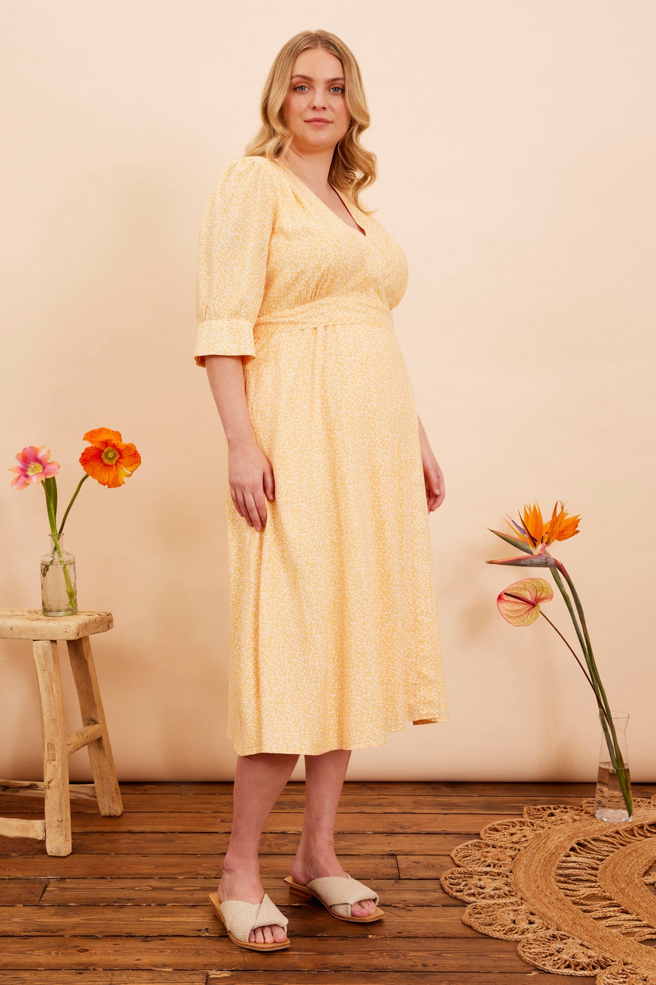 Image of MARIANNA DARJEELING DITSY DRESS - NON RETURNABLE SAMPLE ARCHIVE SS - Dress