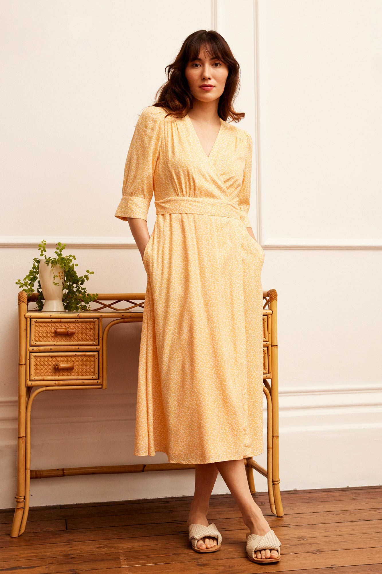 Image of MARIANNA DARJEELING DITSY DRESS - NON RETURNABLE SAMPLE ARCHIVE SS - Dress