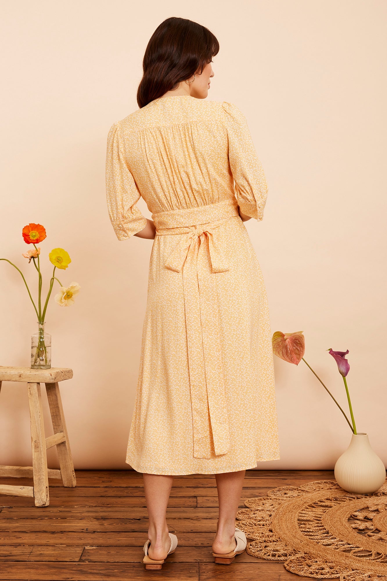 Image of MARIANNA DARJEELING DITSY DRESS - NON RETURNABLE SAMPLE ARCHIVE SS - Dress