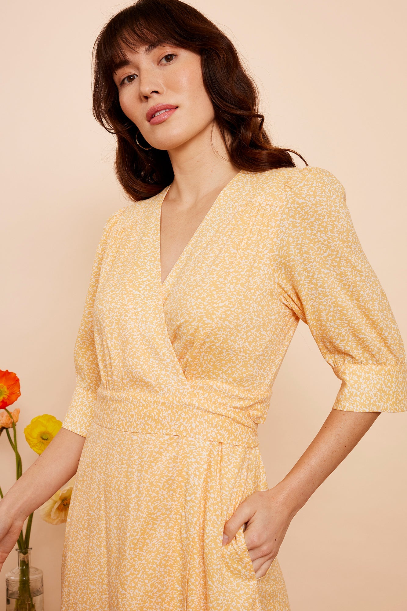 Image of MARIANNA DARJEELING DITSY DRESS - NON RETURNABLE SAMPLE ARCHIVE SS - Dress