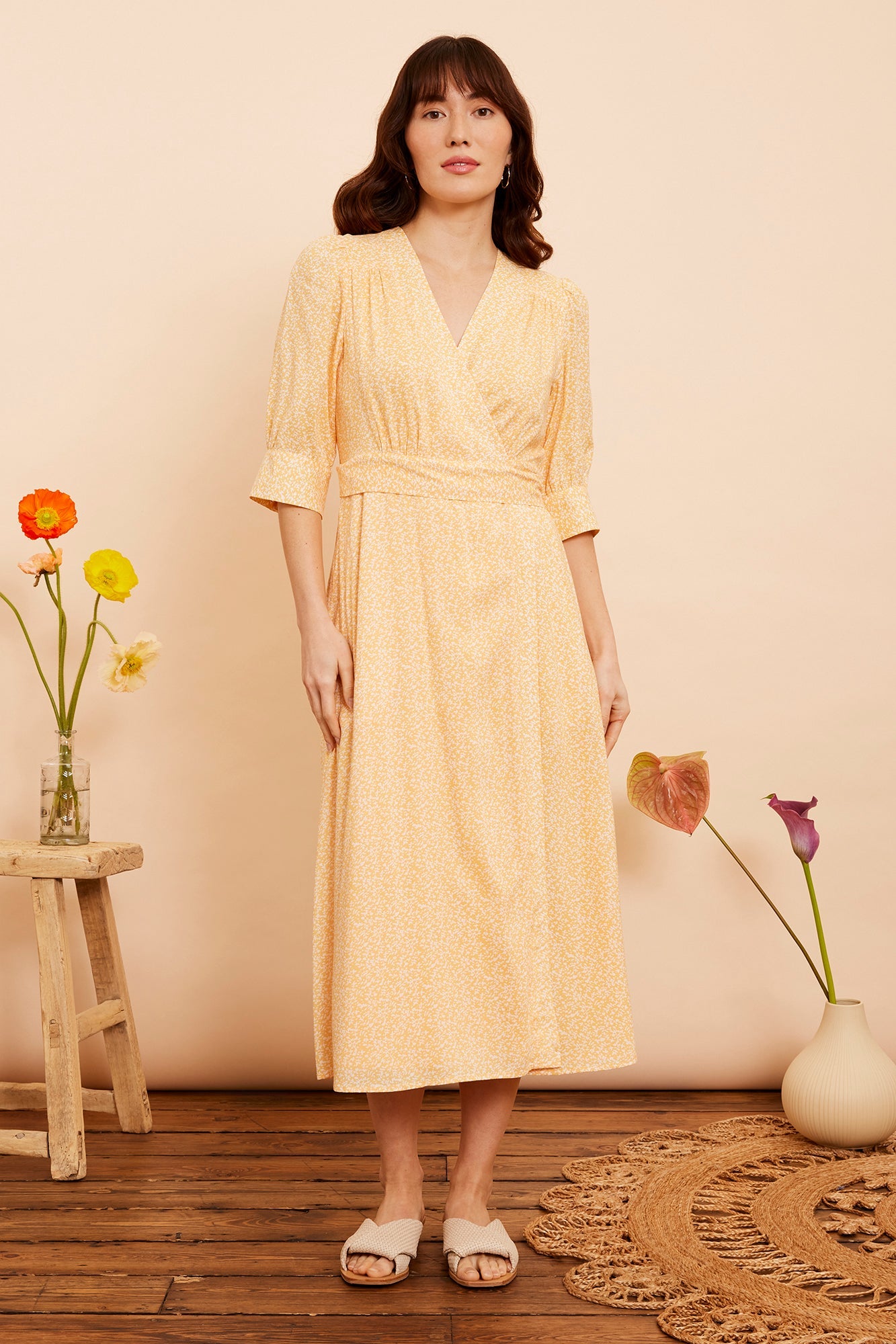 Image of MARIANNA DARJEELING DITSY DRESS - NON RETURNABLE SAMPLE ARCHIVE SS - Dress