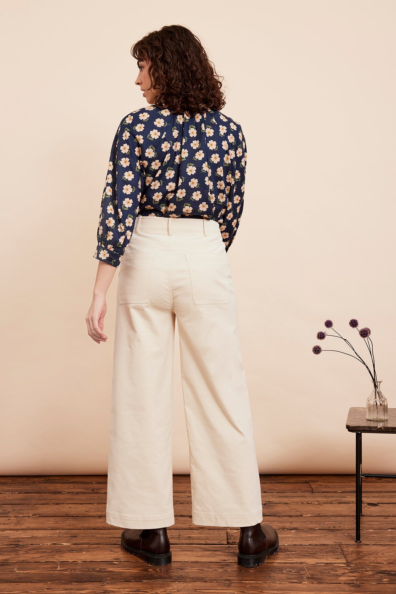 Image of Nora Needlecord Vanilla Trouser Cropped Autumn/Winter 2024 - Trouser