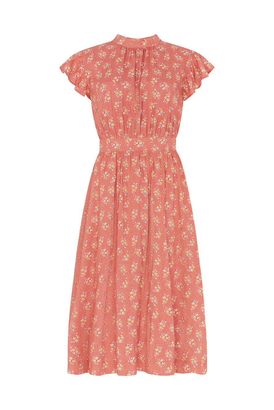 Image of PAULINE PAPRIKA DITSY FLORAL DRESS - NON RETURNABLE SAMPLE ARCHIVE SS - Dress