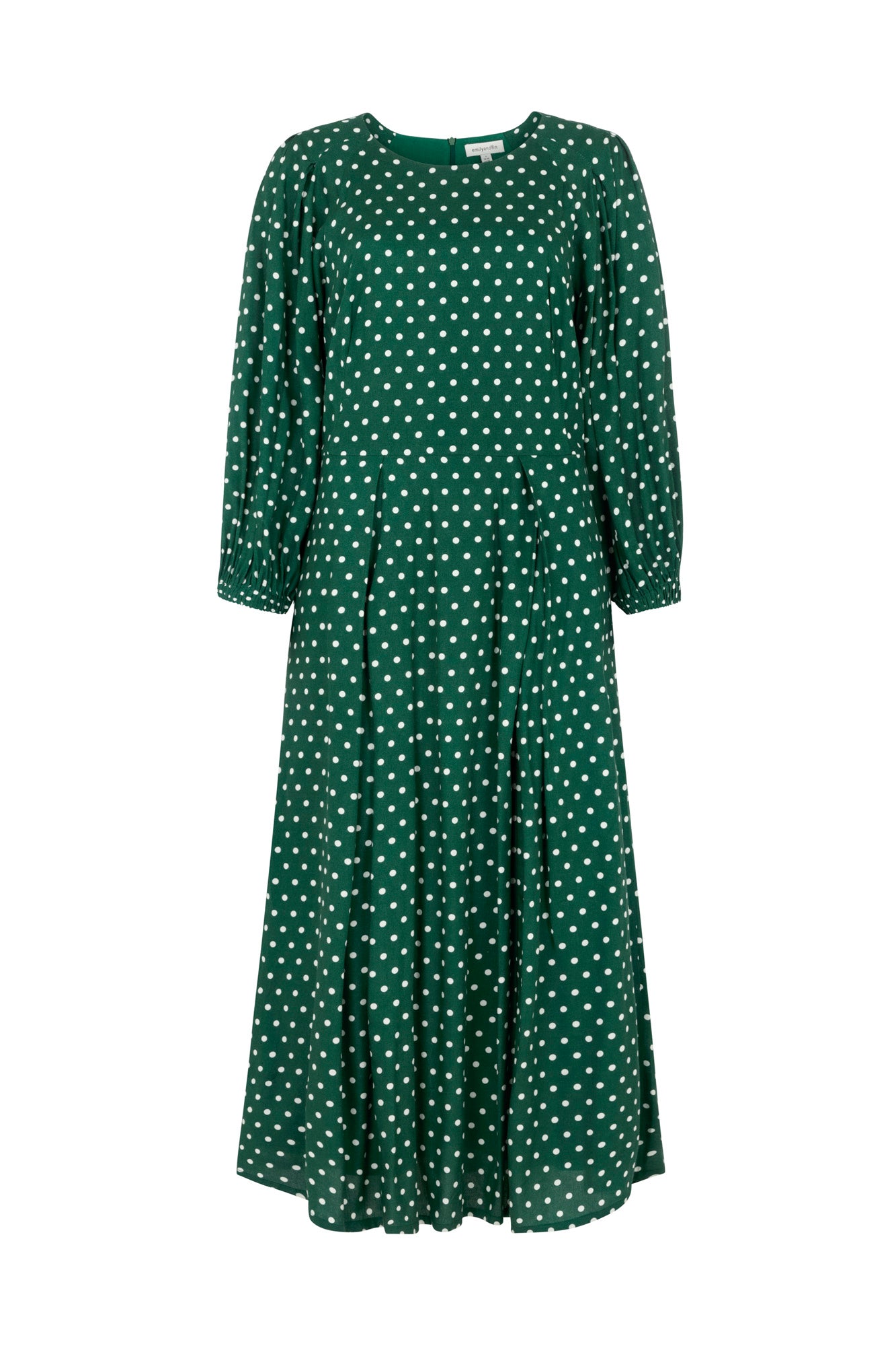 Image of SABLE VERDANT GREEN SPOT DRESS - NON RETURNABLE SAMPLE ARCHIVE SS - Dress