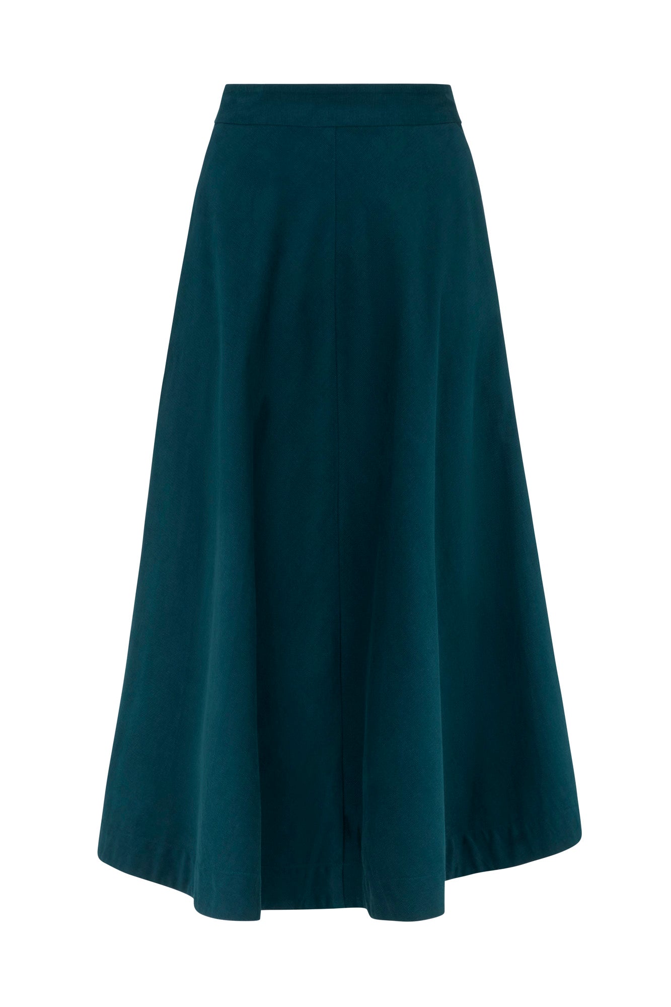 Image of Sandra Needlecord Deep Teal Skirt Autumn/Winter 2024 - Skirt