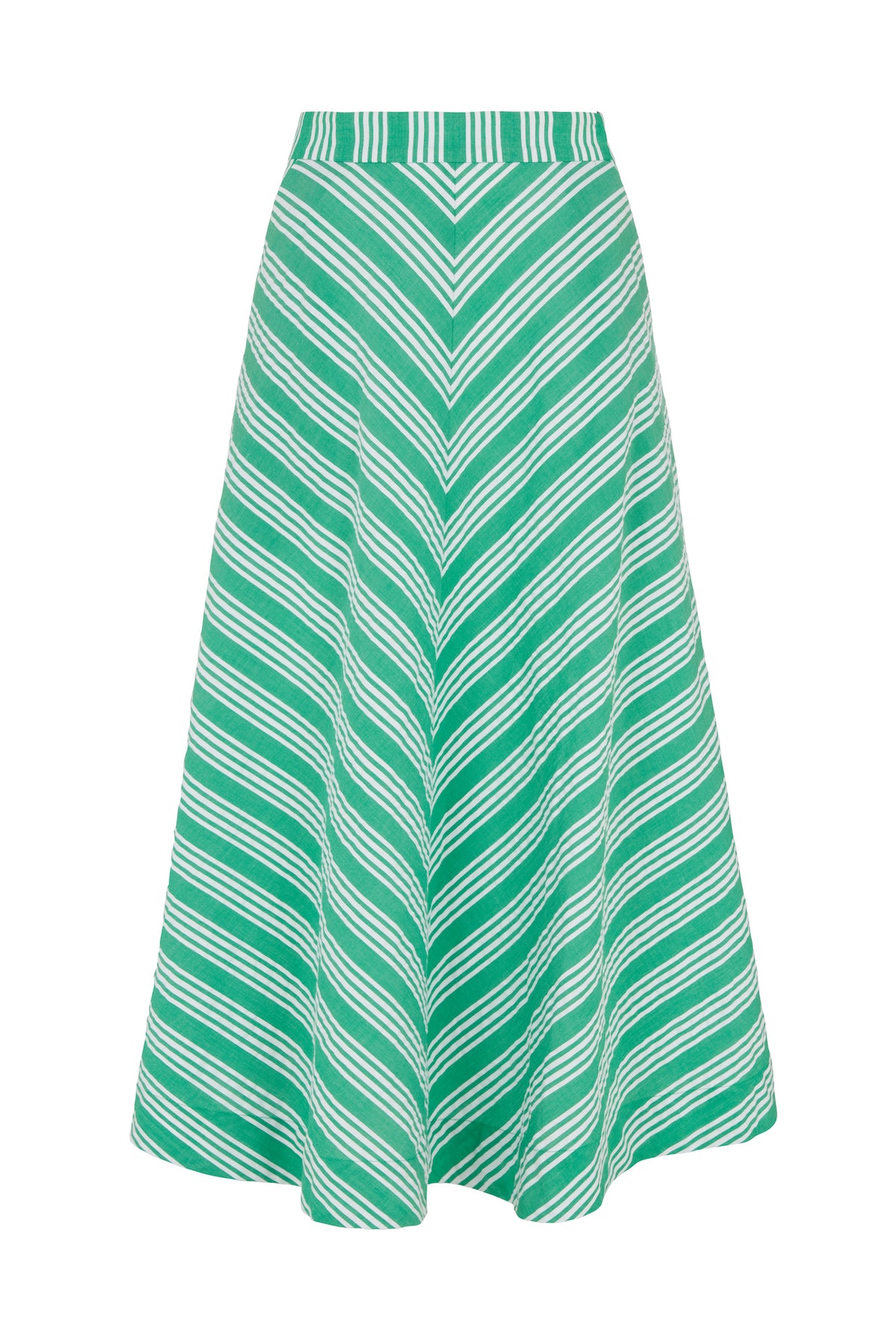 Sandra Beachcomber Stripe Green Skirt – Emily and Fin