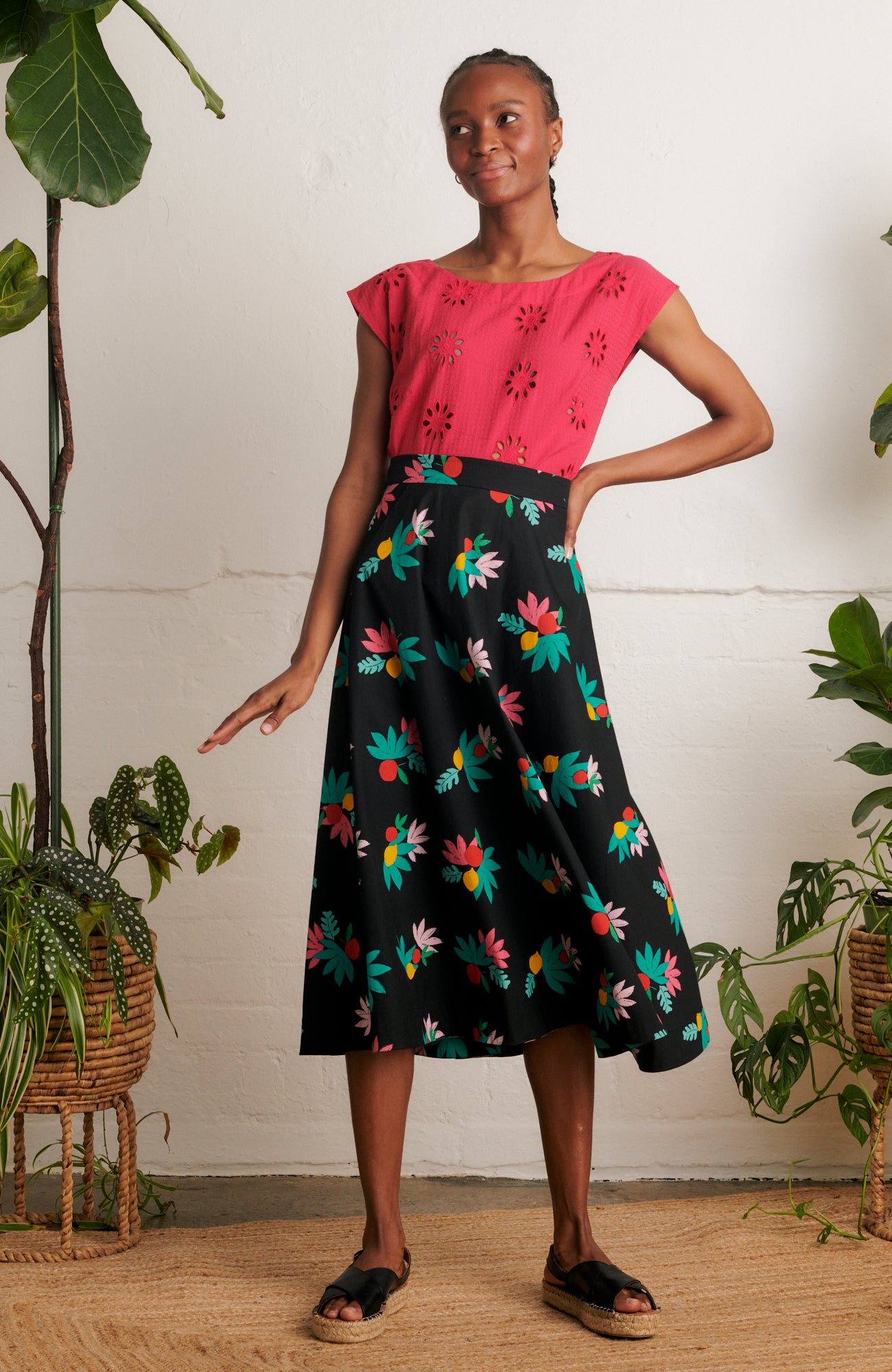 Image of Sandra Black Summer Fruits Skirt PRE-ORDER Spring/Summer 2024 - Skirt