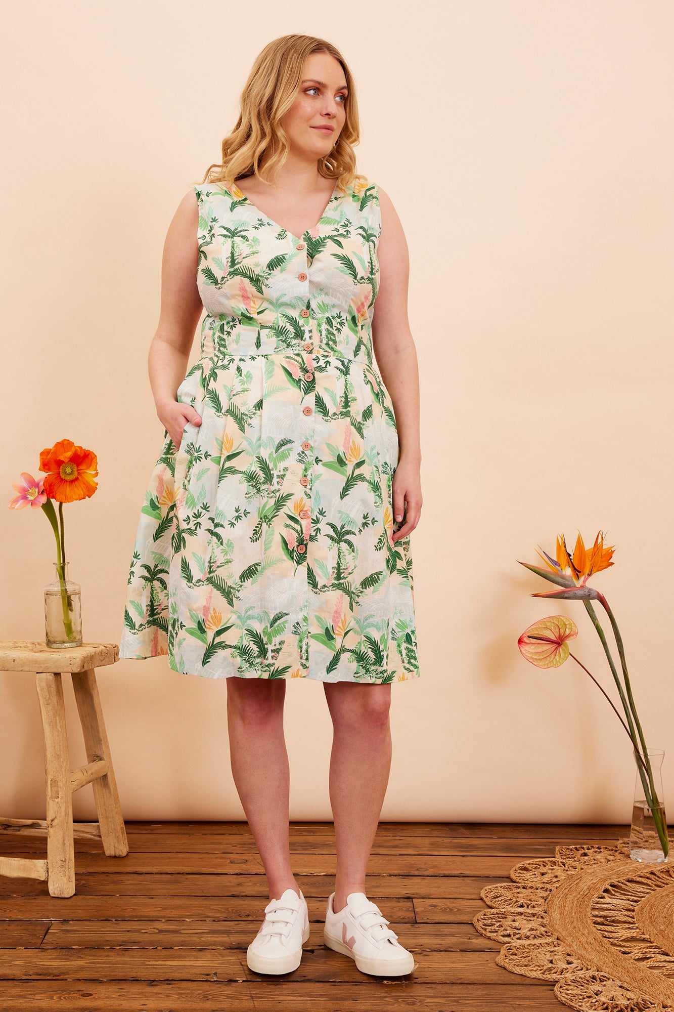 Image of SCARLETT VICTORIAN GLASSHOUSE DRESS - NON RETURNABLE SAMPLE ARCHIVE SS - Dress