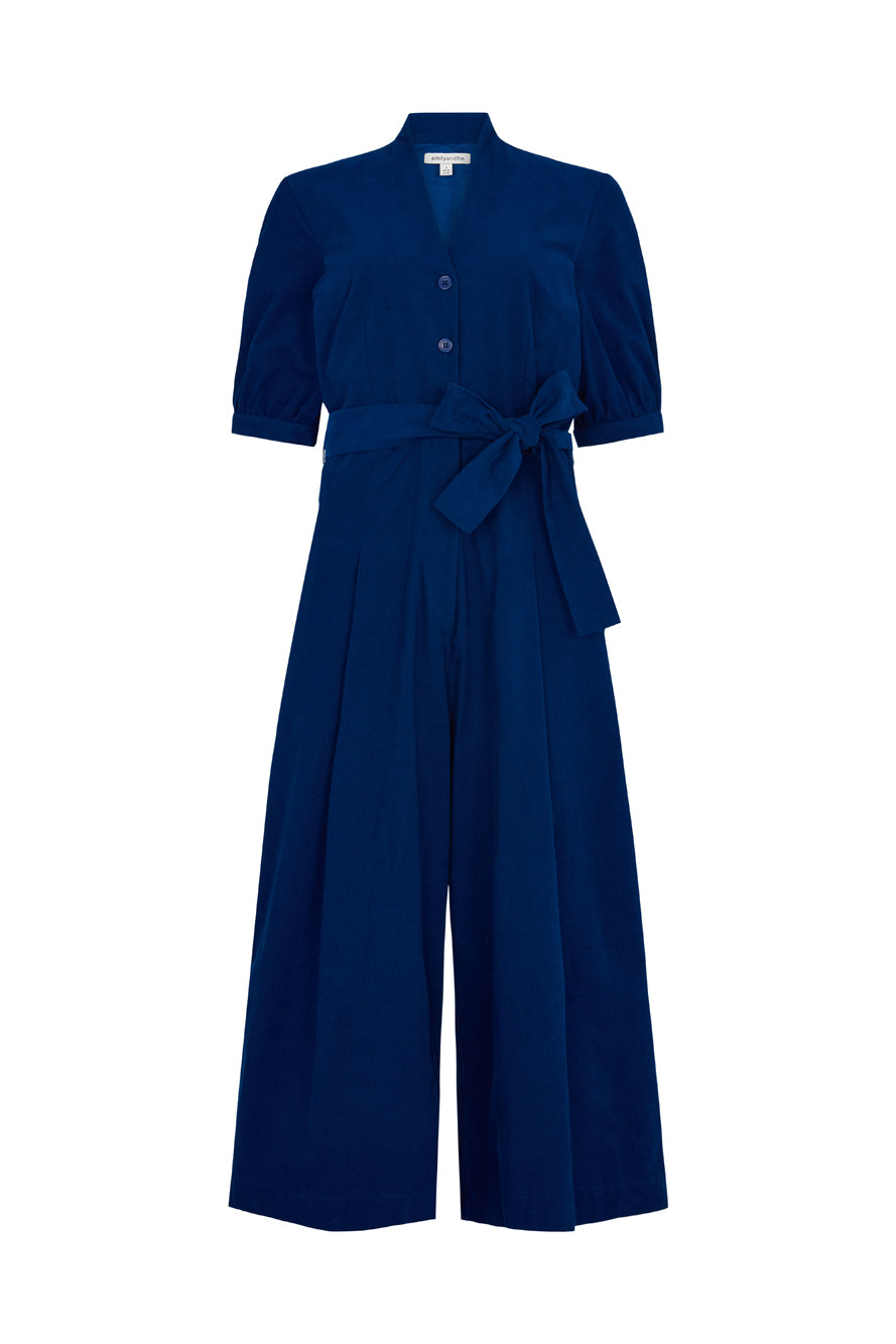 Image of Stella Needlecord Cobalt Blue Jumpsuit Autumn/Winter 2023 - Jumpsuit