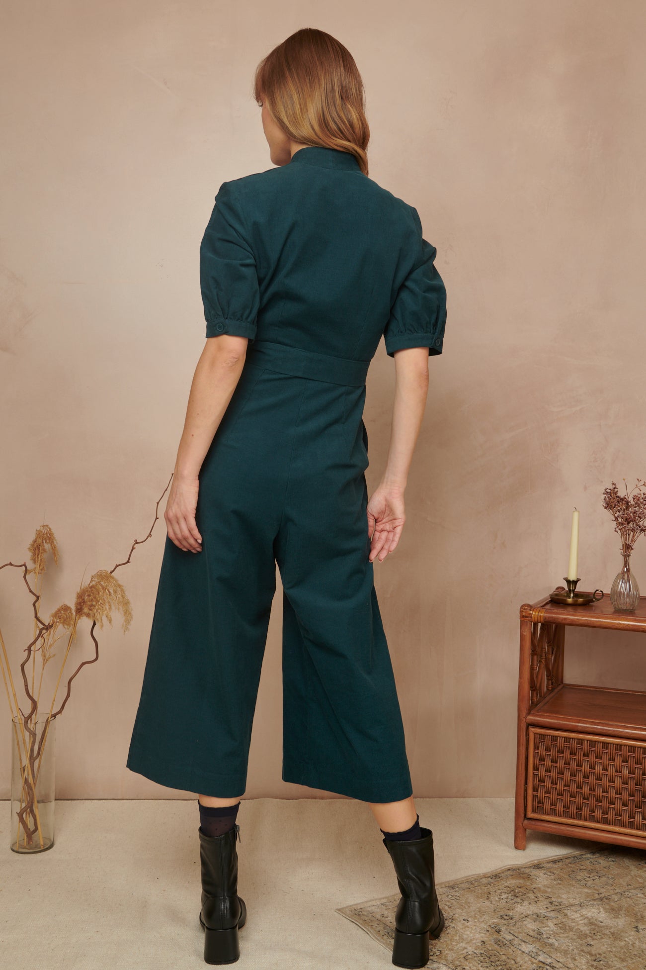 Image of Stella Needlecord Deep Teal Jumpsuit Autumn/Winter 2024 - Jumpsuit