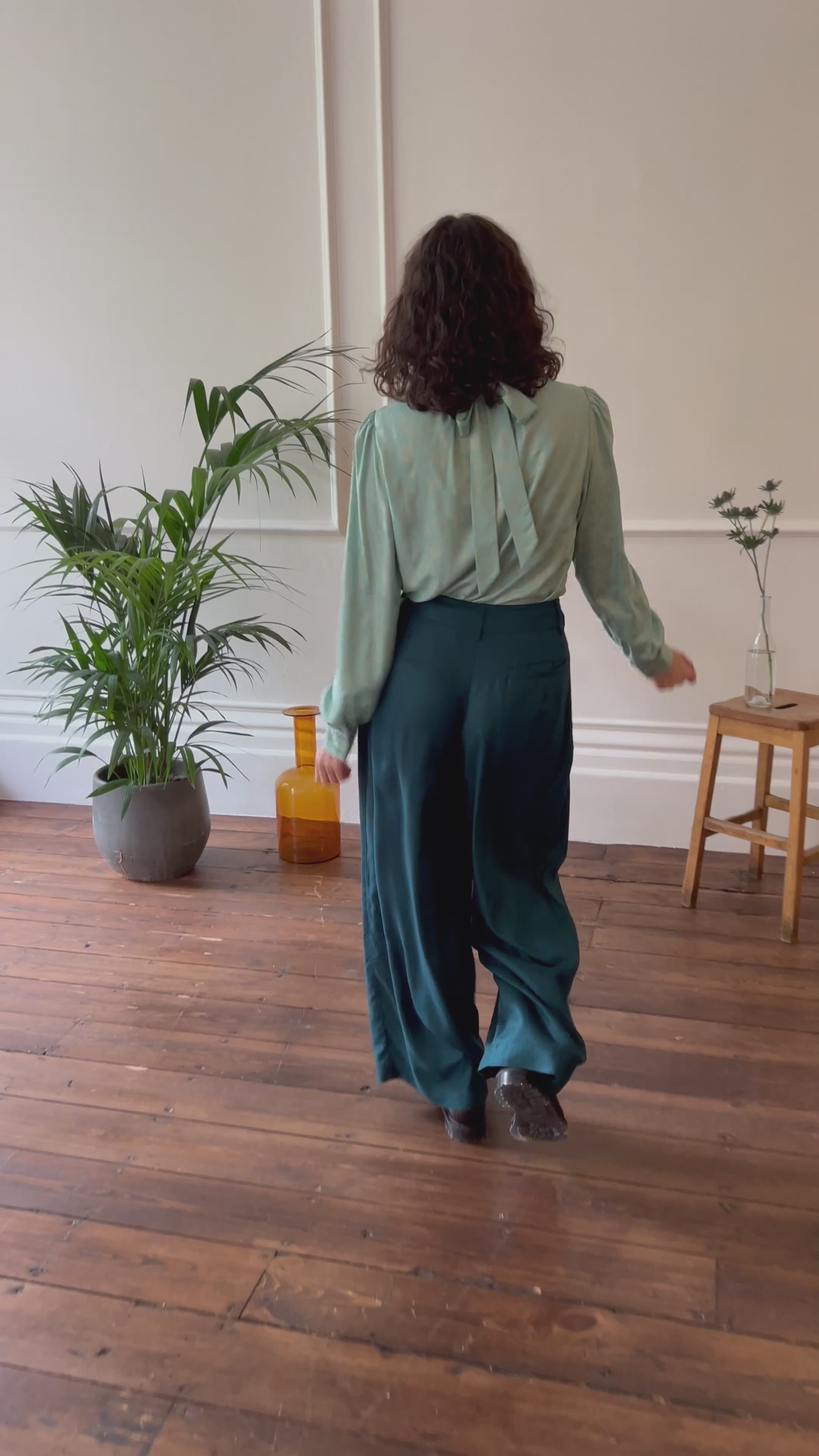 Mabel Atlantic Teal Trouser