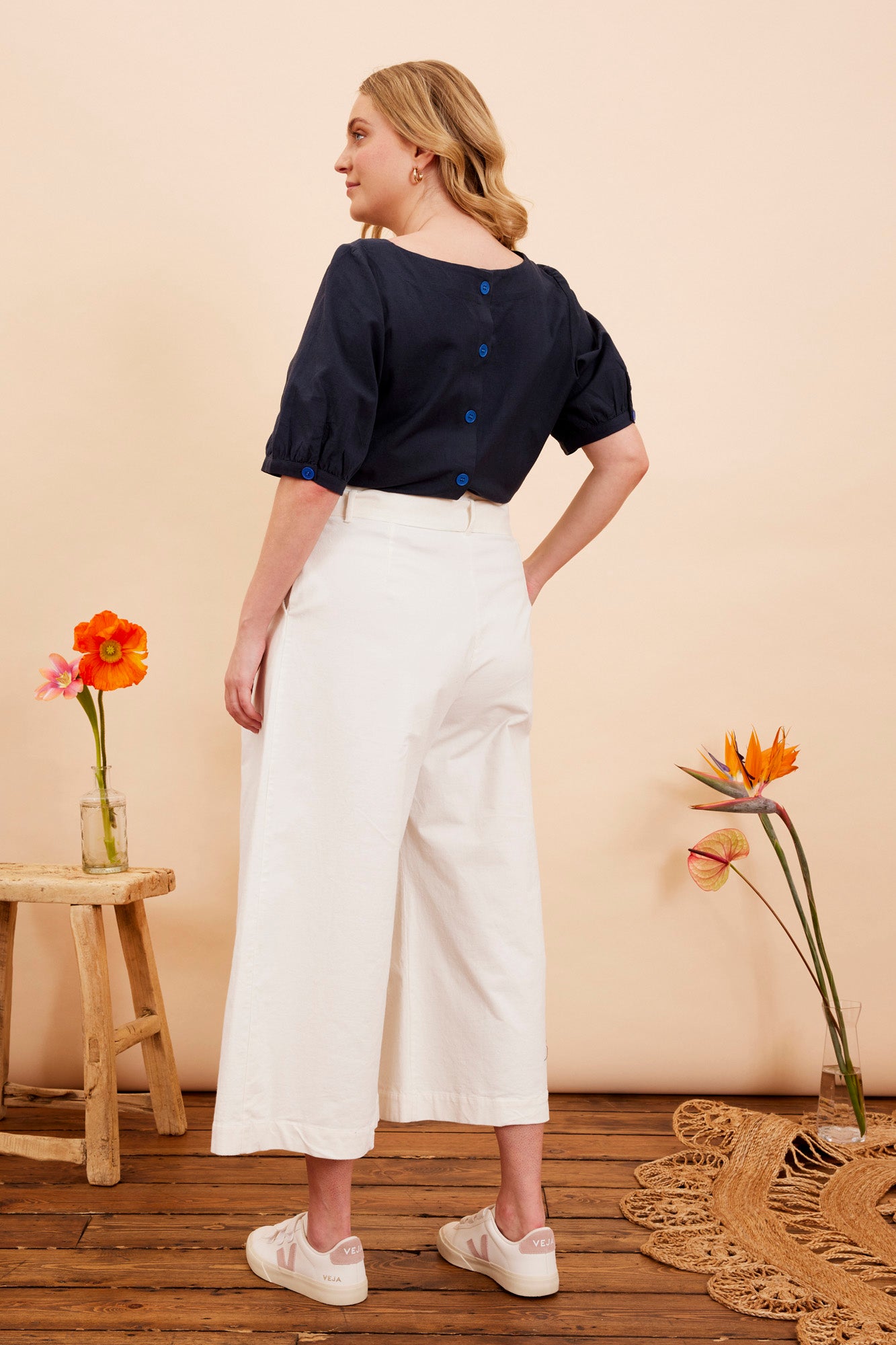 Image of Gilda Chalk Needlecord Trouser Carryover - Trouser