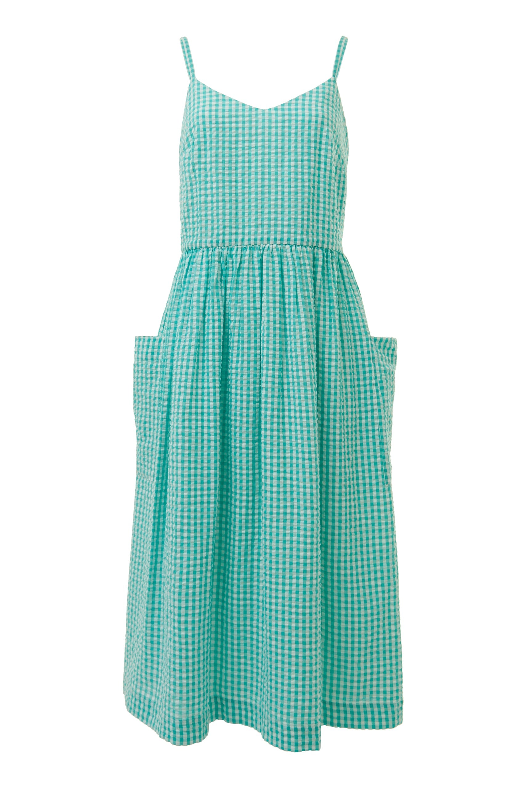 Image of BREE MINT GINGHAM DRESS - NON RETURNABLE SAMPLE SAMPLE SALE - Dress