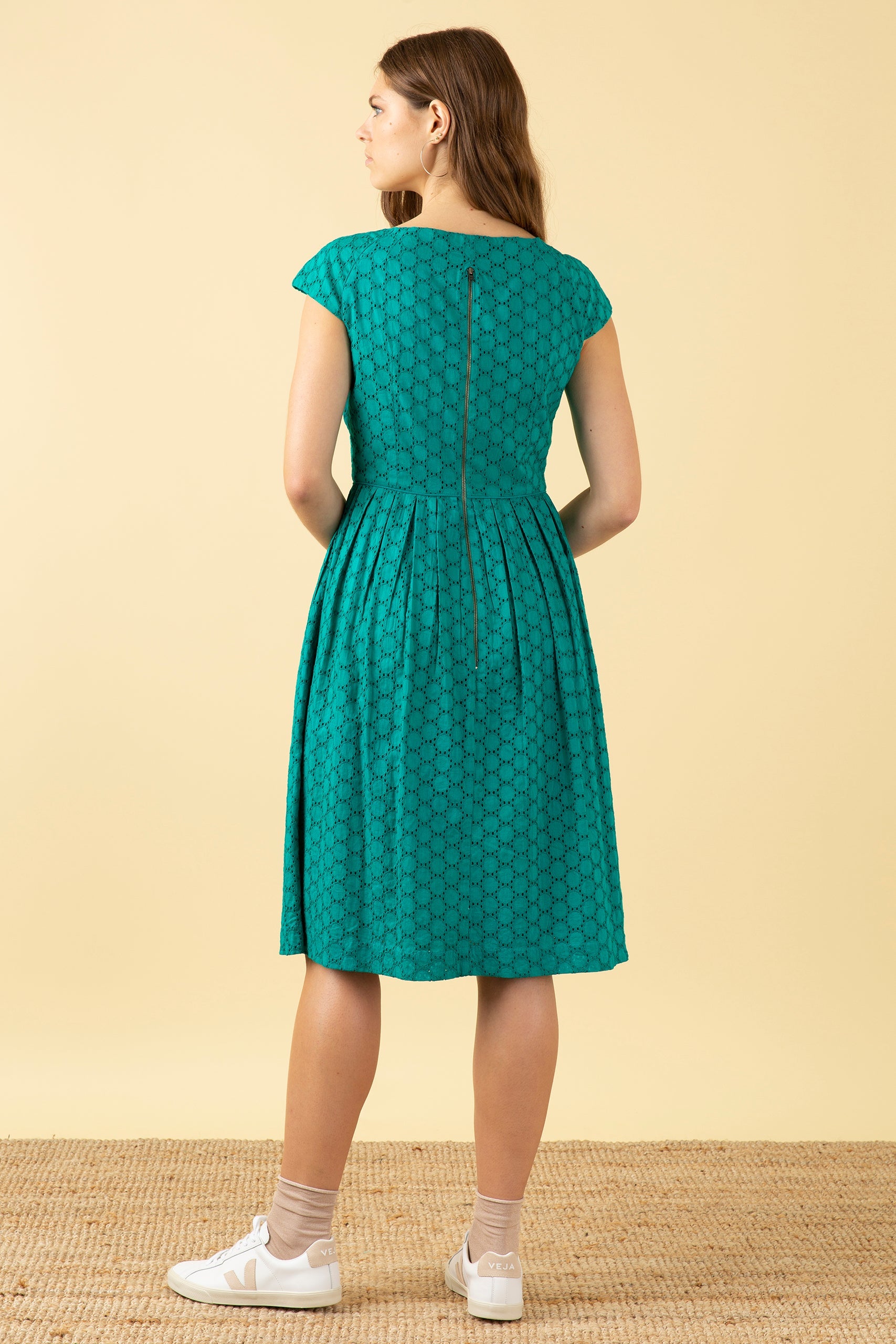 Image of CLAUDIA JADE BRODERIE ANGLAISE DRESS - NON RETURNABLE SAMPLE SAMPLE SALE - Dress