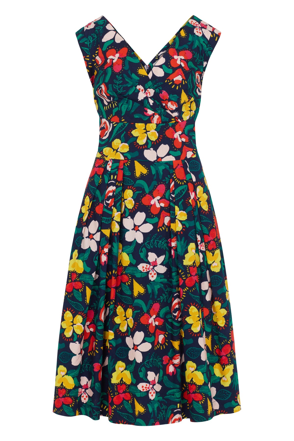 Image of Florence Folk Floral Dress Carryover - Dress