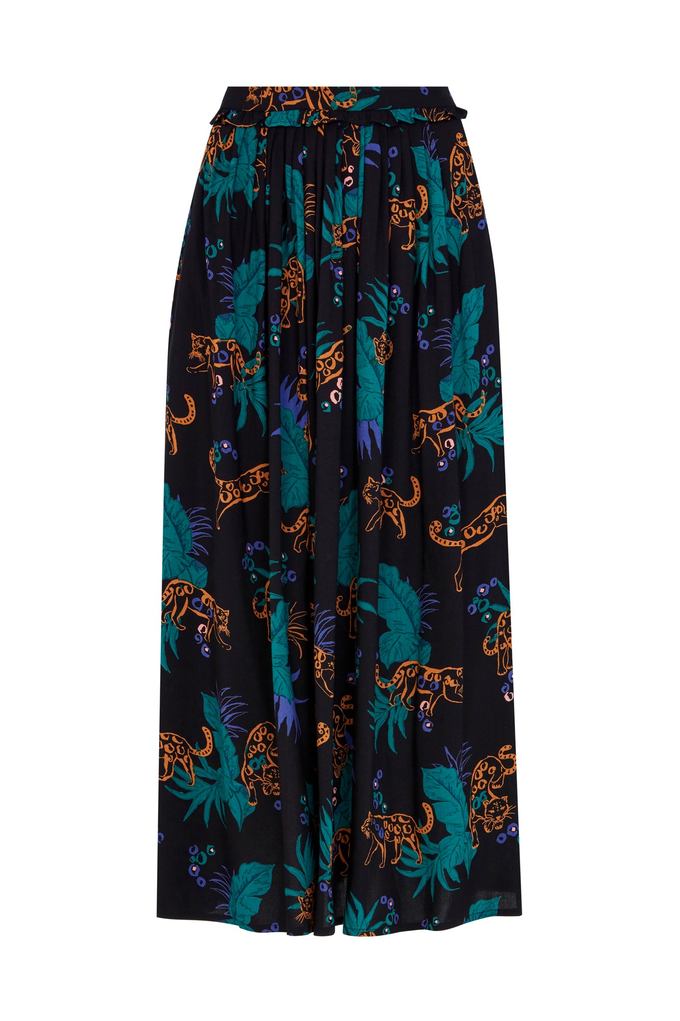 Image of Gemma Midnight Leopard Skirt Carryover - Skirt