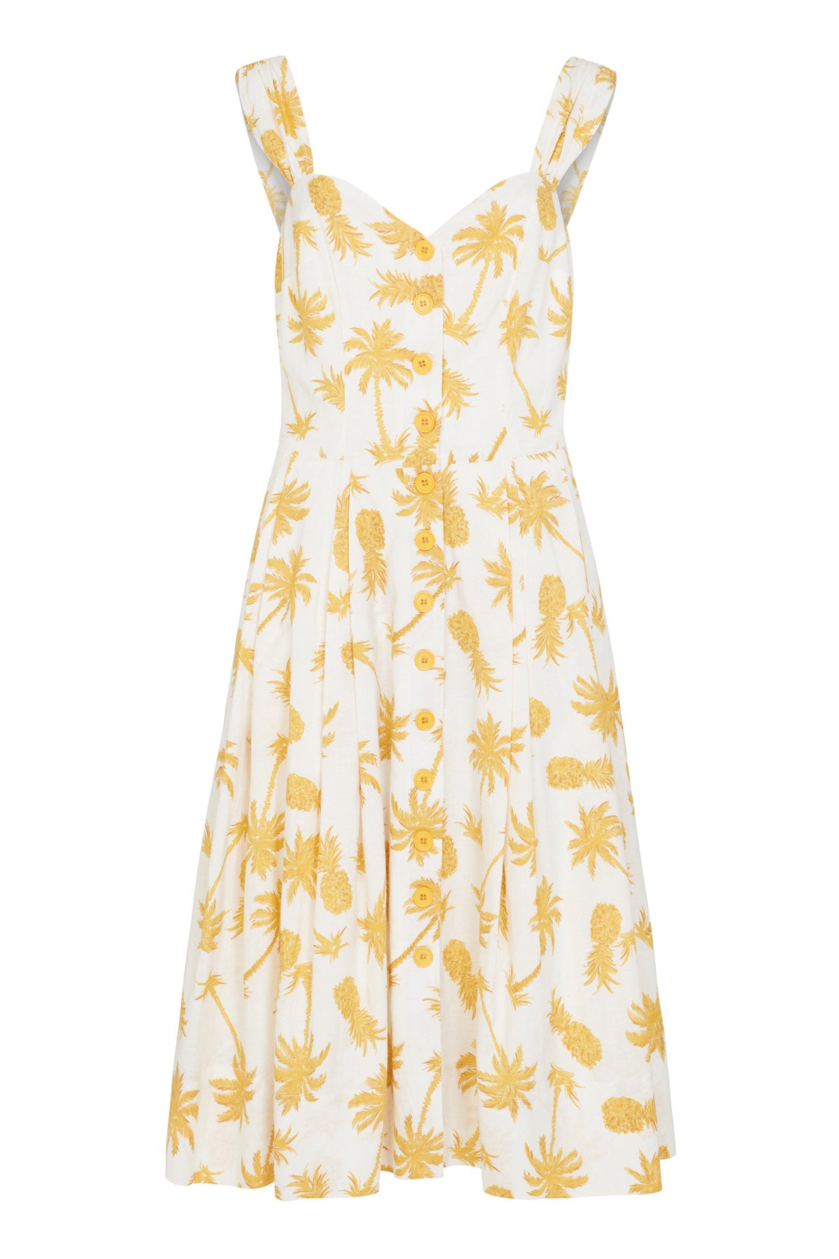 Image of Jenny Palm Pineapple Dress Carryover - Dress