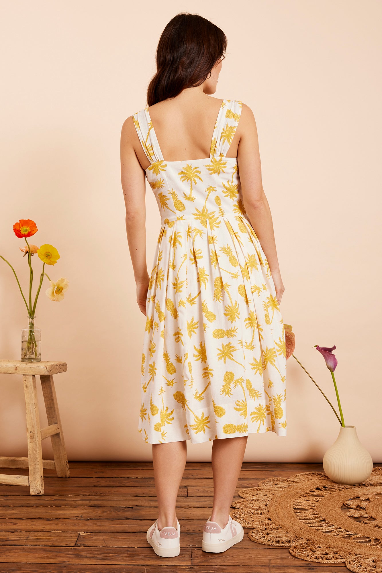 Image of Jenny Palm Pineapple Dress Carryover - Dress