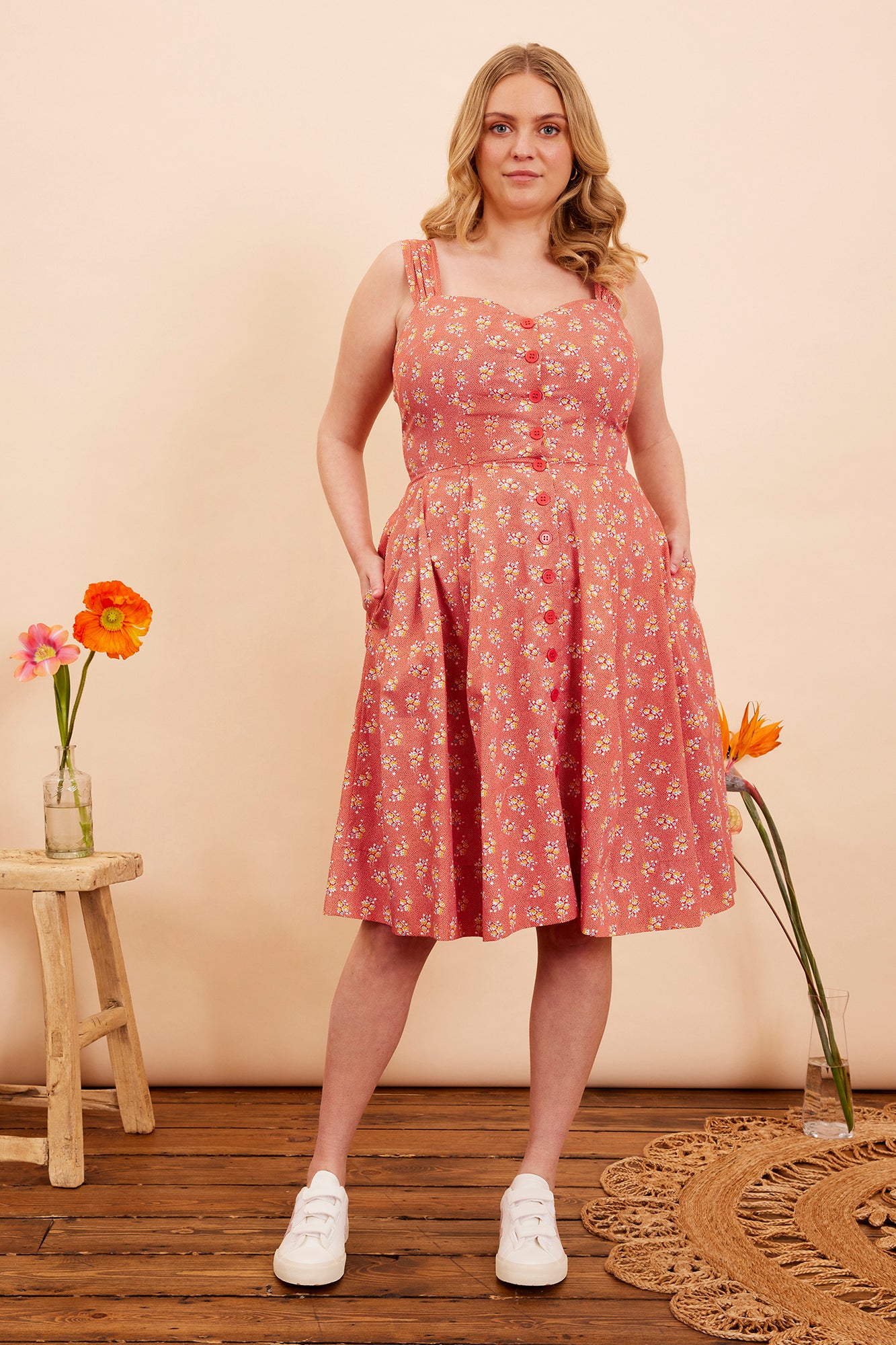 Image of Jenny Paprika Ditsy Floral Dress Spring/Summer 2023 - Dress