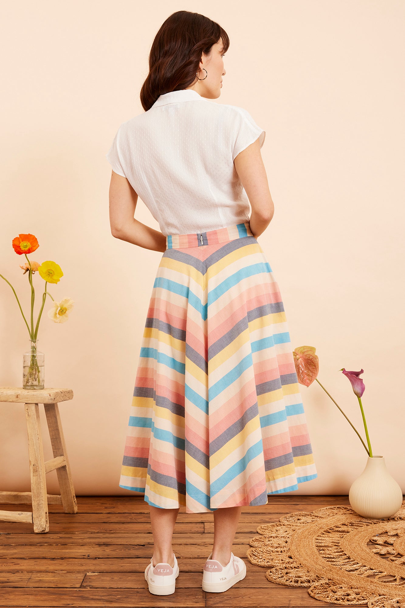 Image of Sandy Indian Summer Stripe Skirt Spring/Summer 2023 - Skirt