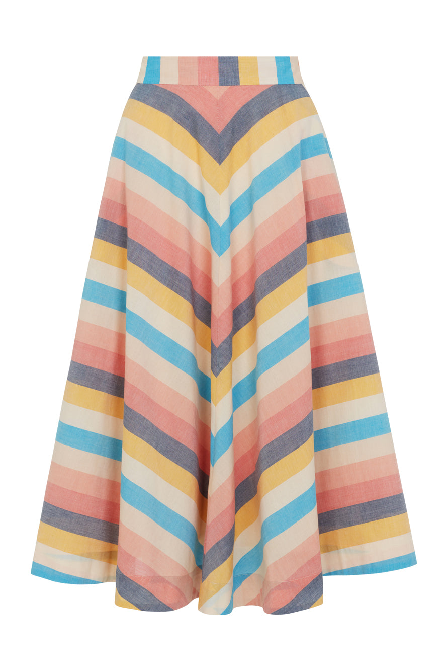 Image of Sandy Indian Summer Stripe Skirt Spring/Summer 2023 - Skirt
